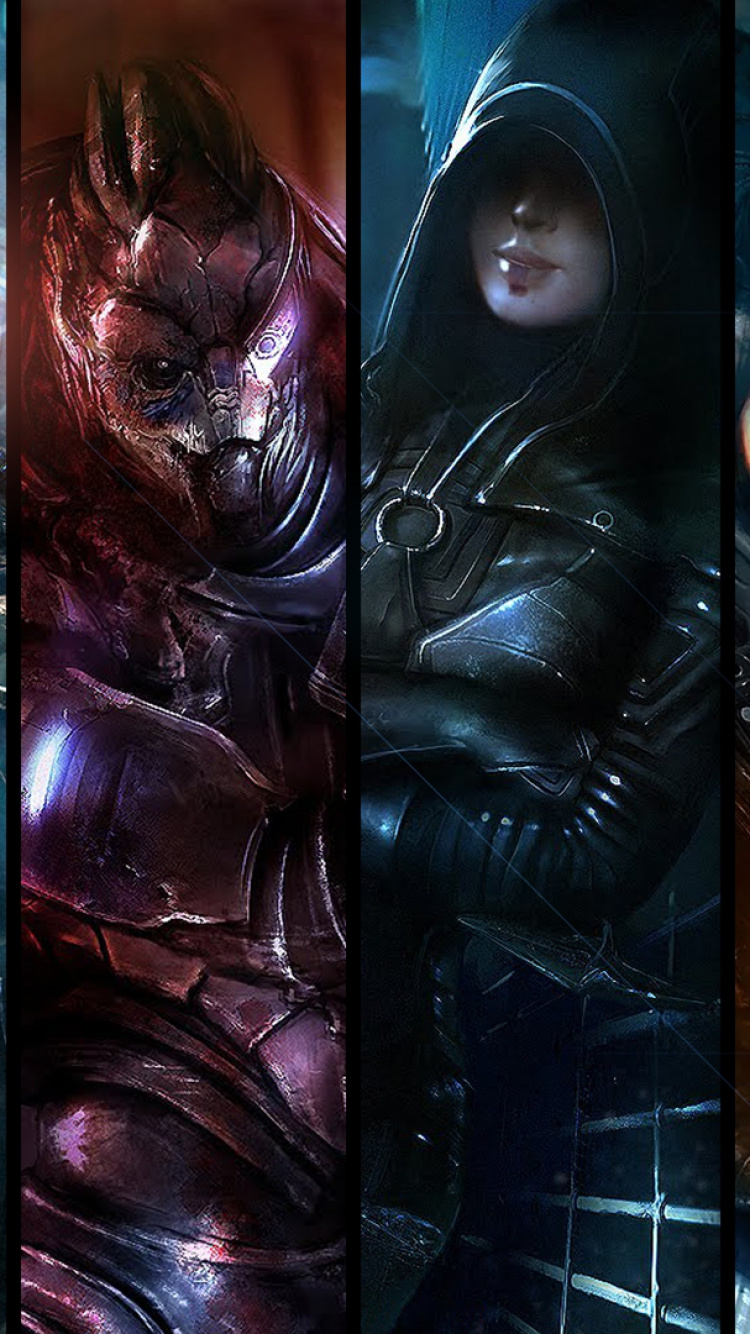 Обои масс эффект 3, массовый эффект, масс эффект 2, графический дизайн, постер в разрешении 750x1334