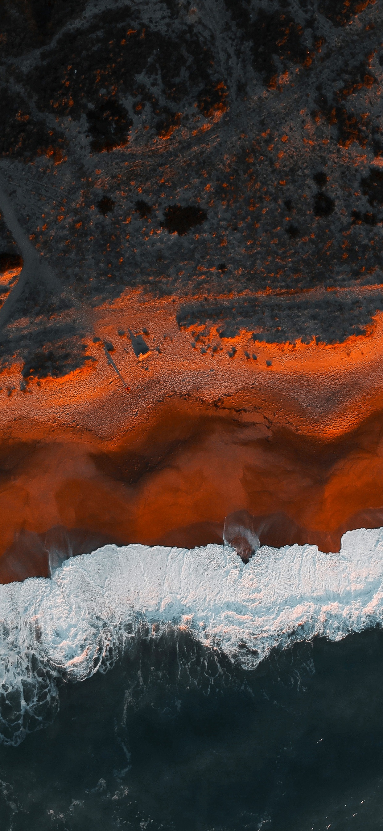 Обои вода, мир, Апельсин, природный ландшафт, замораживание в разрешении 1242x2688