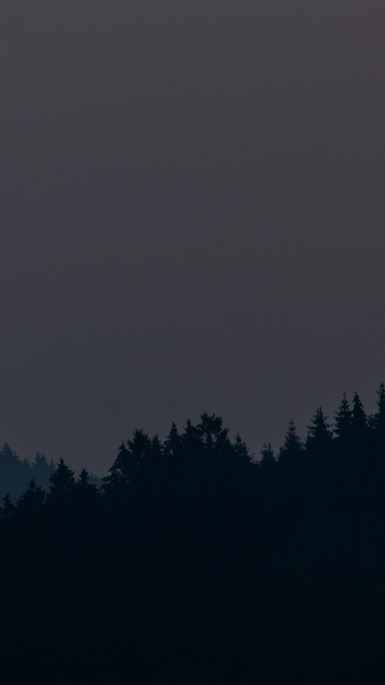 Обои гора, рассвет, небо, темнота, небесное явление в разрешении 750x1334