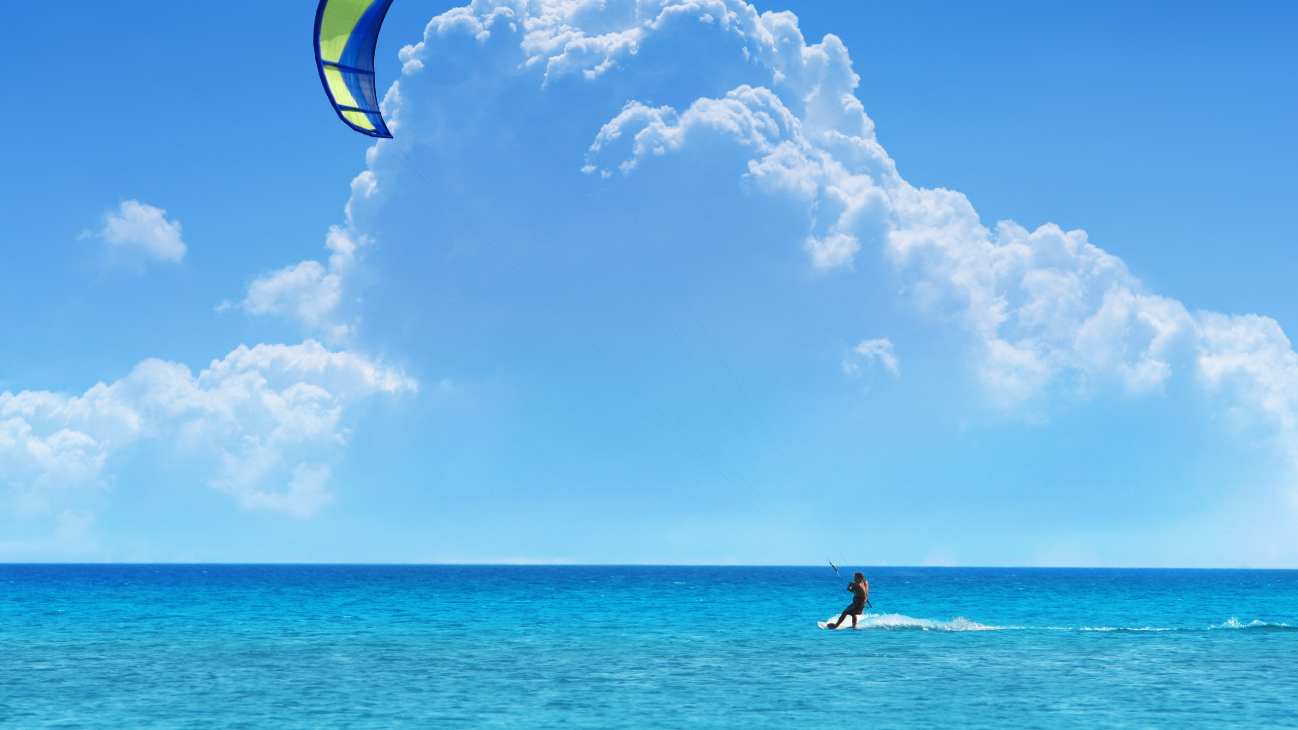 Обои Кайтсерфинг, виндсерфинг, серфинг, кайт спорта, boardsport в разрешении 2560x1440