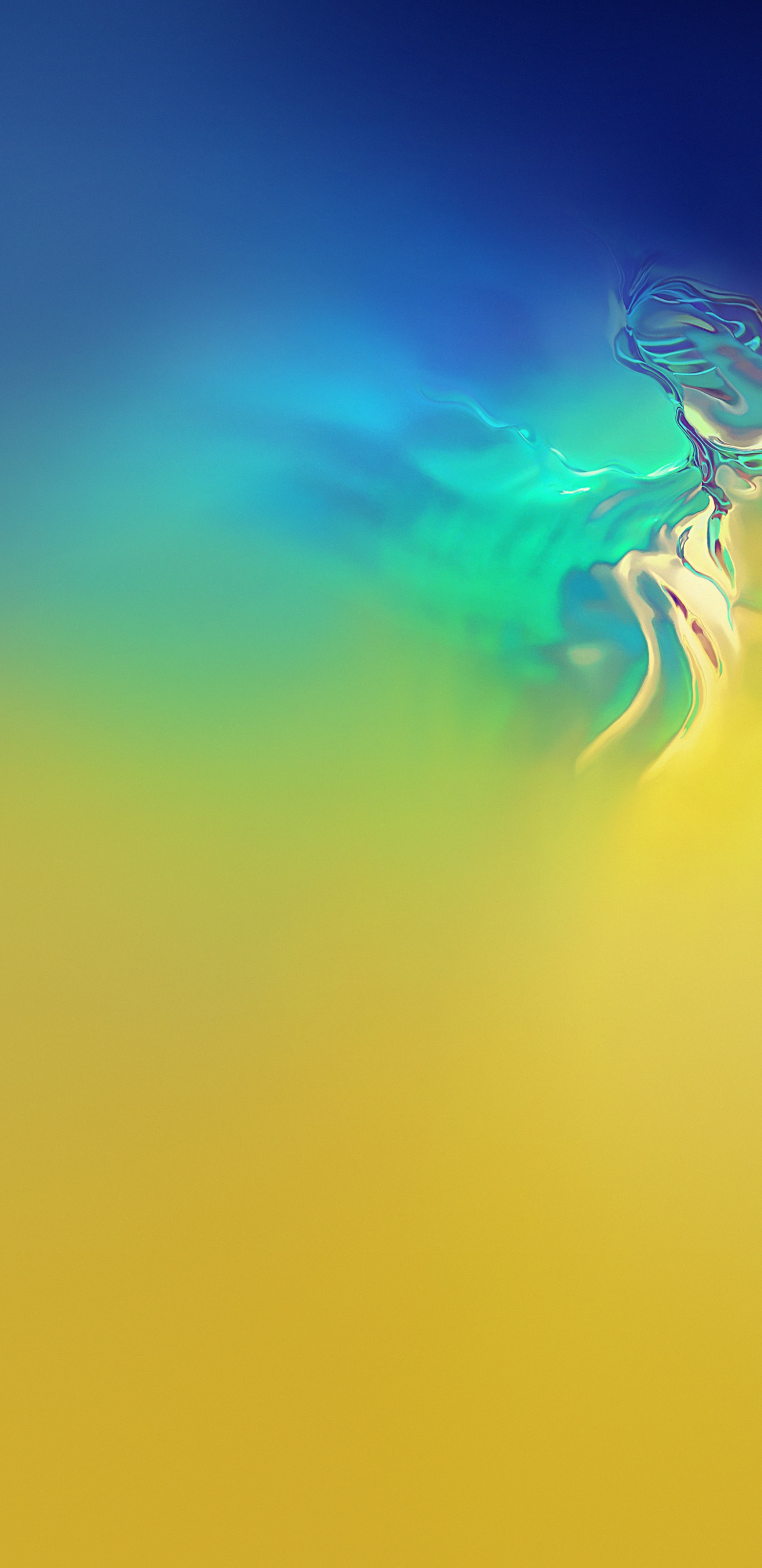 Обои Один пользовательский интерфейс, смартфон, зеленый, синий, желтый в разрешении 1440x2960