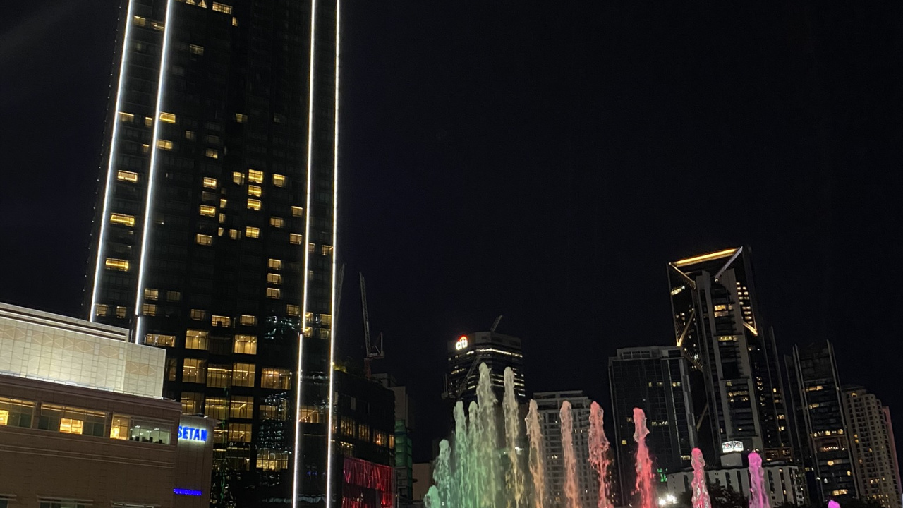 Обои отражение, вода, водоем, ночь, природа в разрешении 1280x720