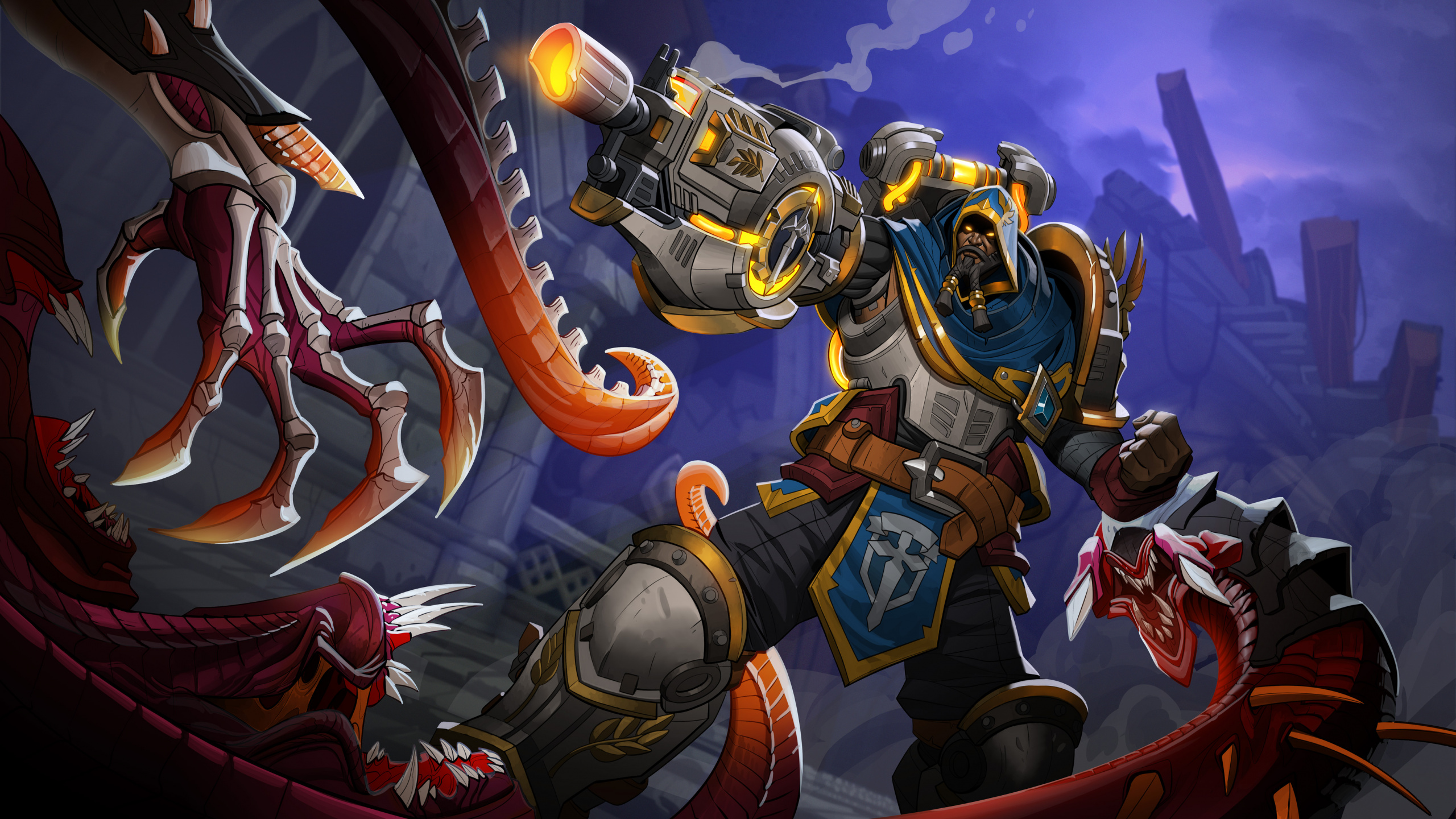 Обои мифология, иллюстрация, игра-боевик, игры, шутер от первого лица в разрешении 2560x1440