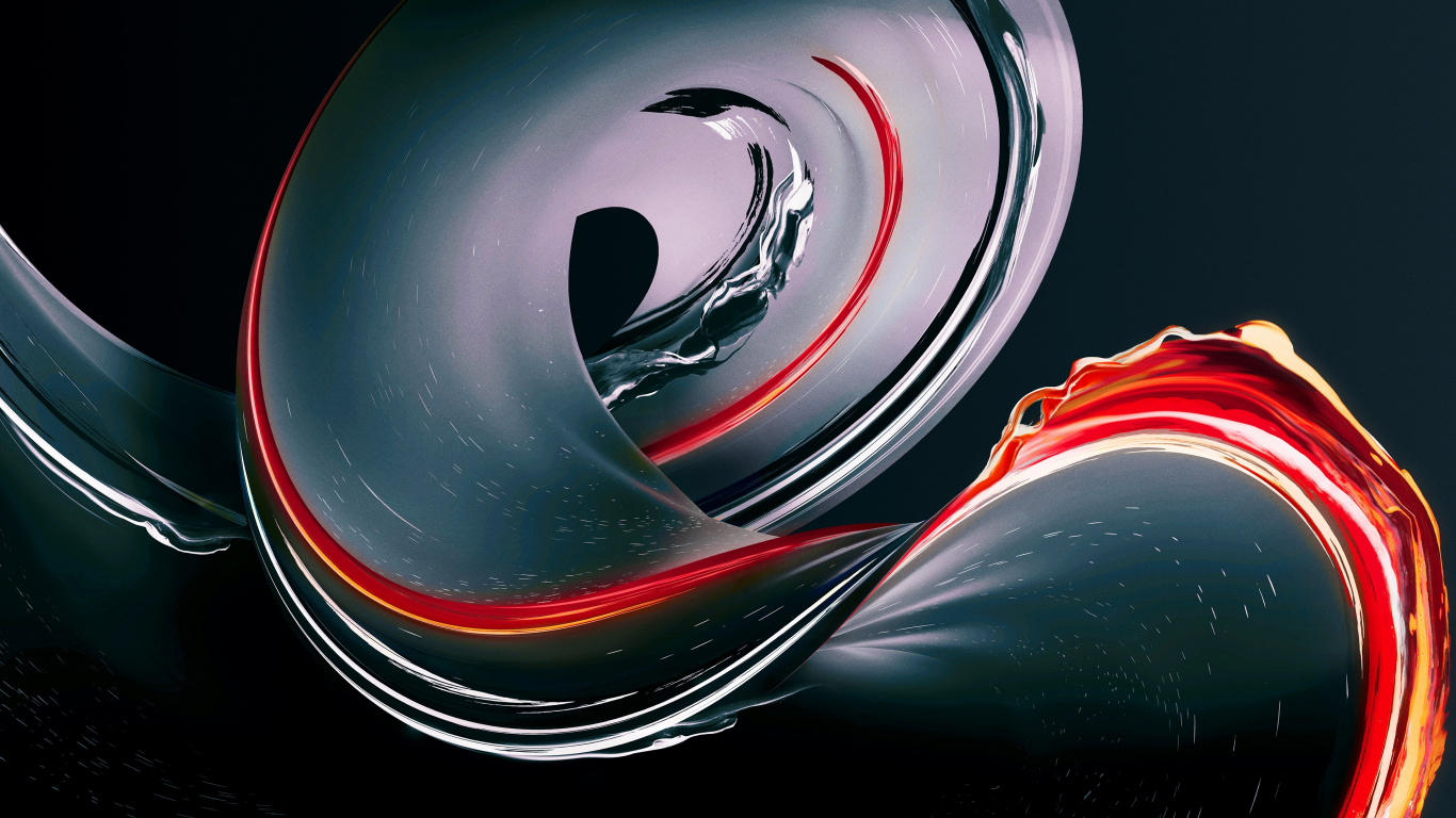 Обои графика, абстрактное искусство, абстракция, шрифт в разрешении 1366x768