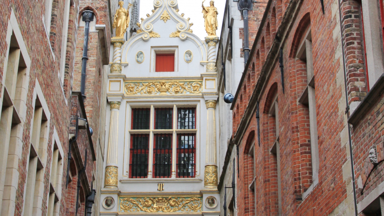 Обои здание, архитектура, городок, средневековая архитектура, фасад в разрешении 1280x720