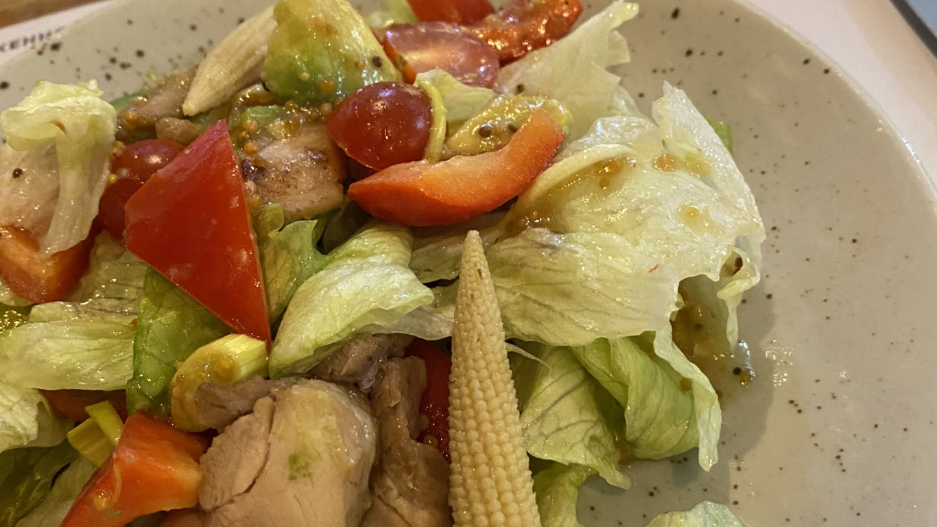 Обои салат Цезарь, греческая кухня, фаттуш, листовой овощ, обед в разрешении 1366x768