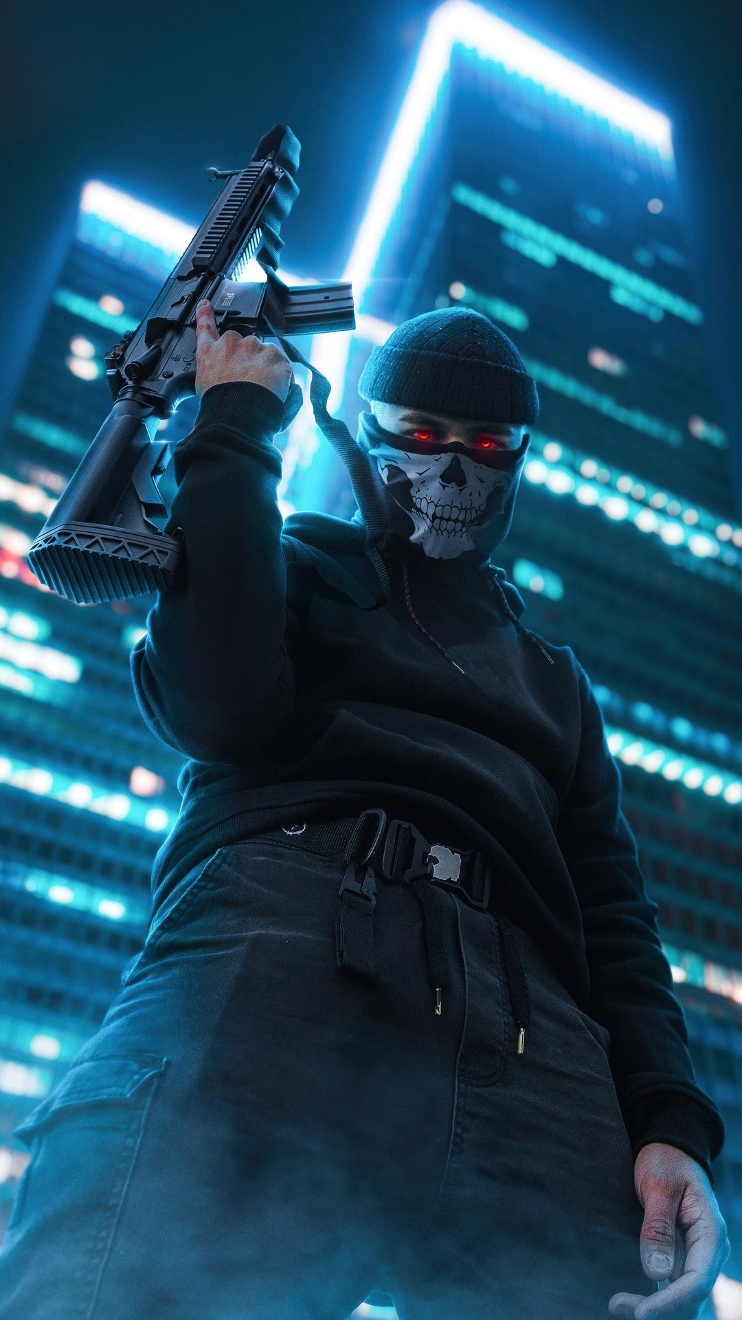 Обои ios, смартфон, свет, шляпа, синий в разрешении 1080x1920