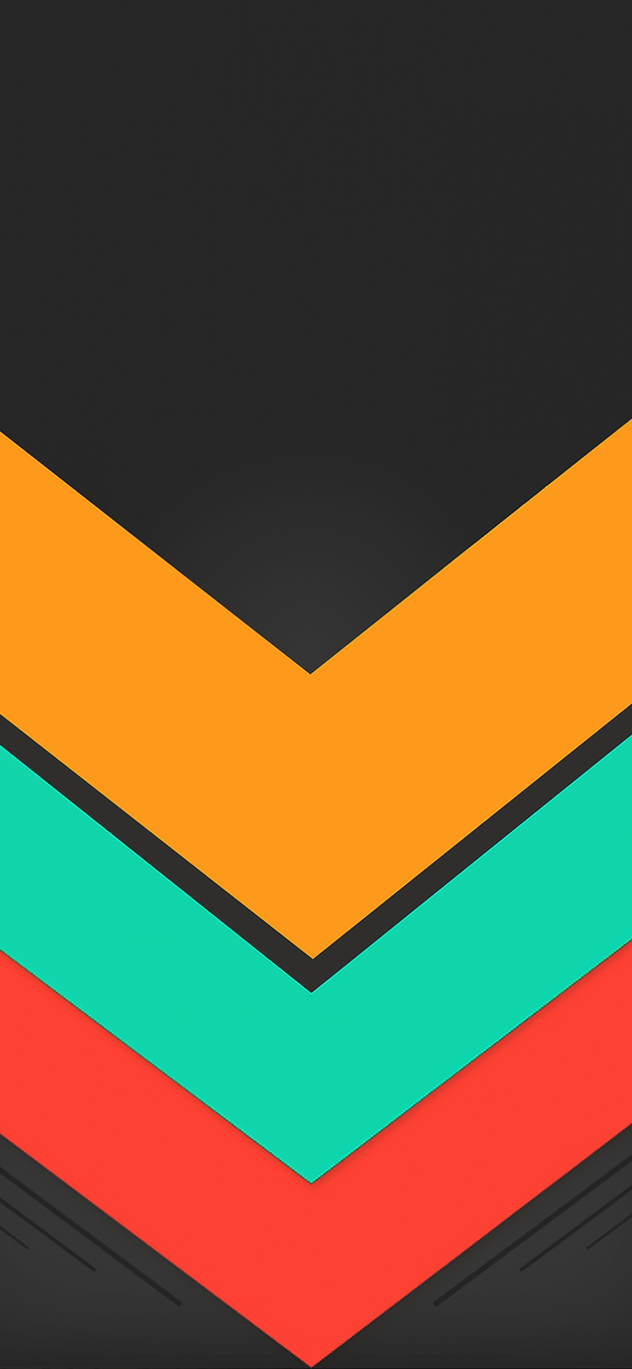 Обои Апельсин, абстрактное искусство, прямоугольник, жест, треугольник в разрешении 1242x2688