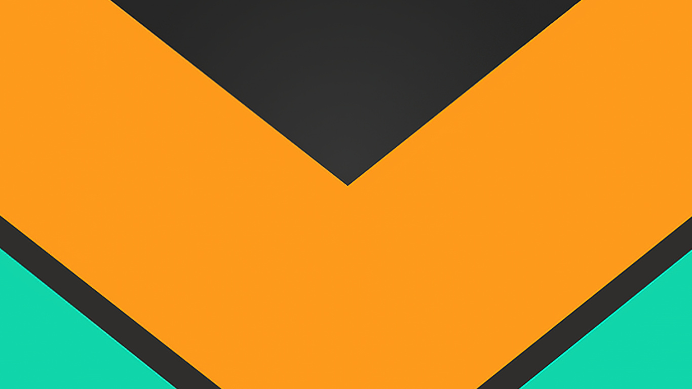 Обои Апельсин, абстрактное искусство, прямоугольник, жест, треугольник в разрешении 1366x768