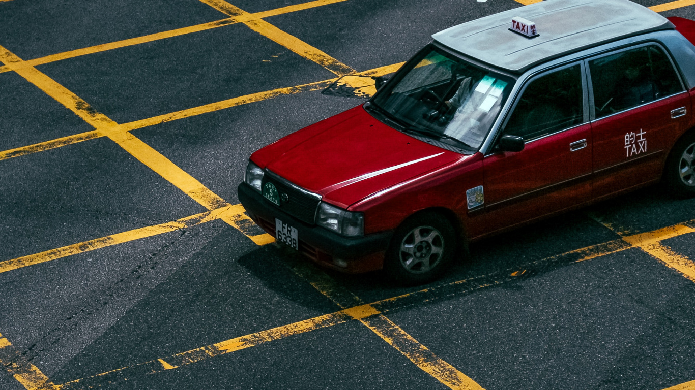 Обои авто, асфальт, дорога, автомобиль, переулок в разрешении 1366x768