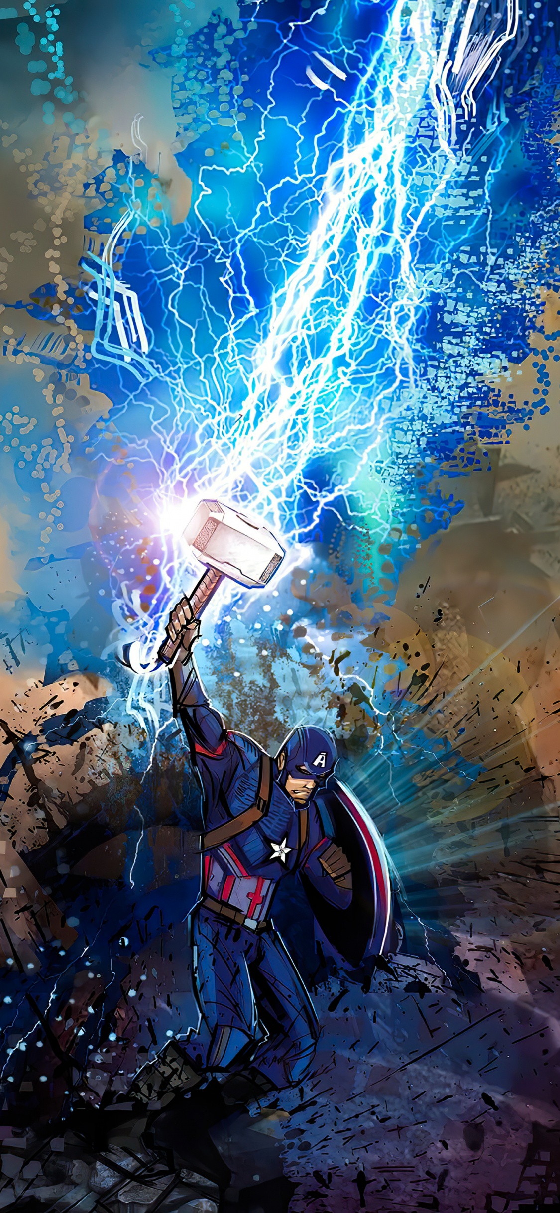 Обои визуальное искусство, арт, иллюстрация, супергерой, мультфильм в разрешении 1125x2436