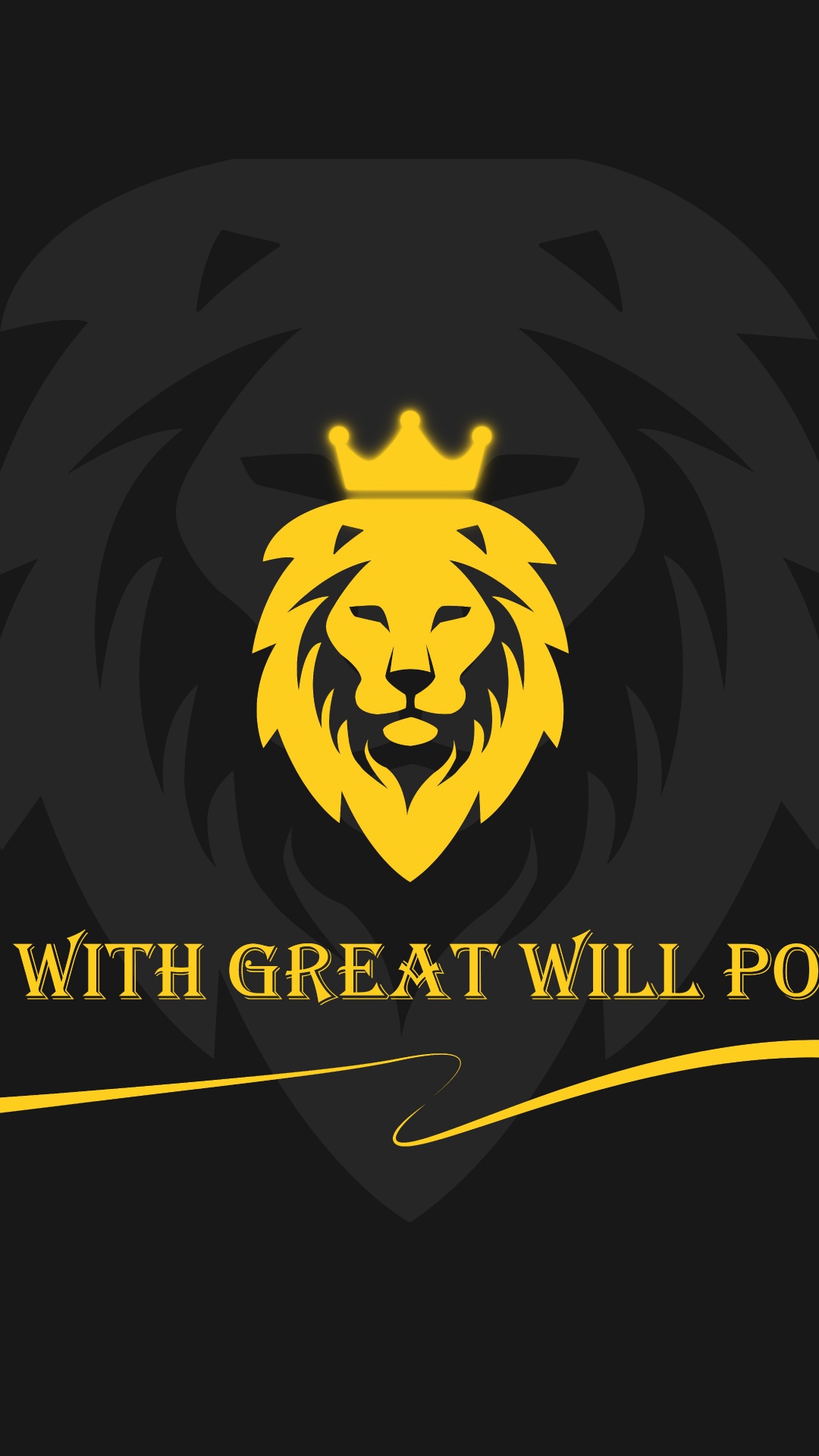 Обои Лев, Король, Аслан, иллюстрация, графический дизайн в разрешении 1080x1920