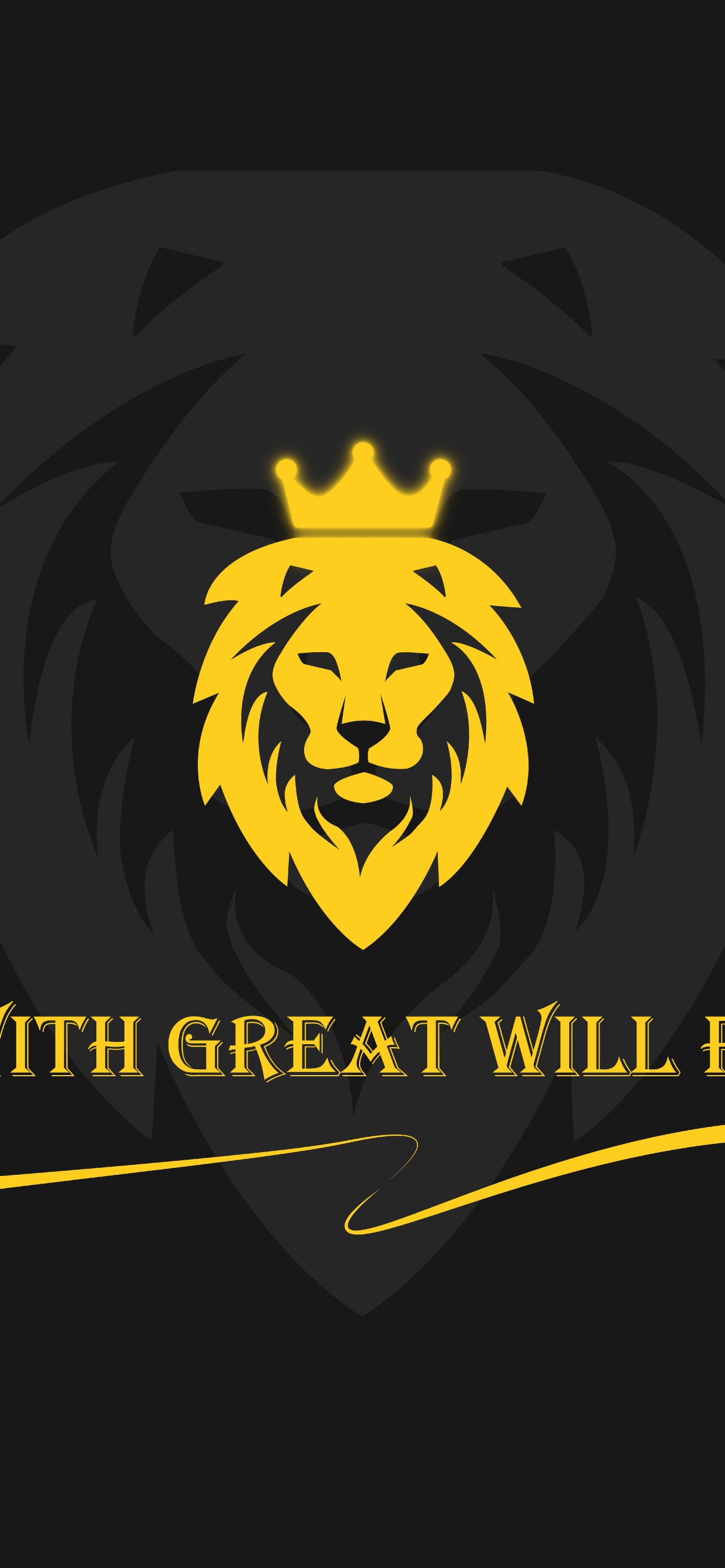 Обои Лев, Король, Аслан, иллюстрация, графический дизайн в разрешении 1242x2688