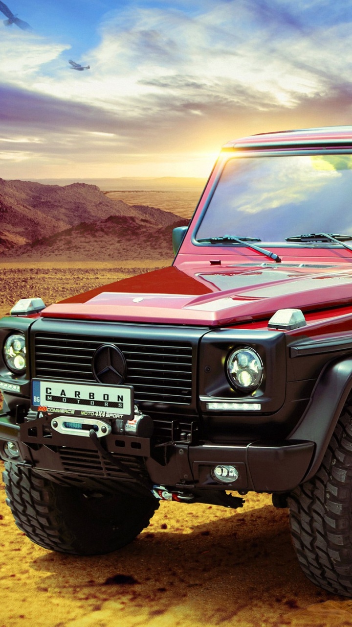 Обои Мерседес G углеродистые двигатели, авто, Офф-роуд, mercedes benz a class, Мерседес-Бенц W463 в разрешении 720x1280