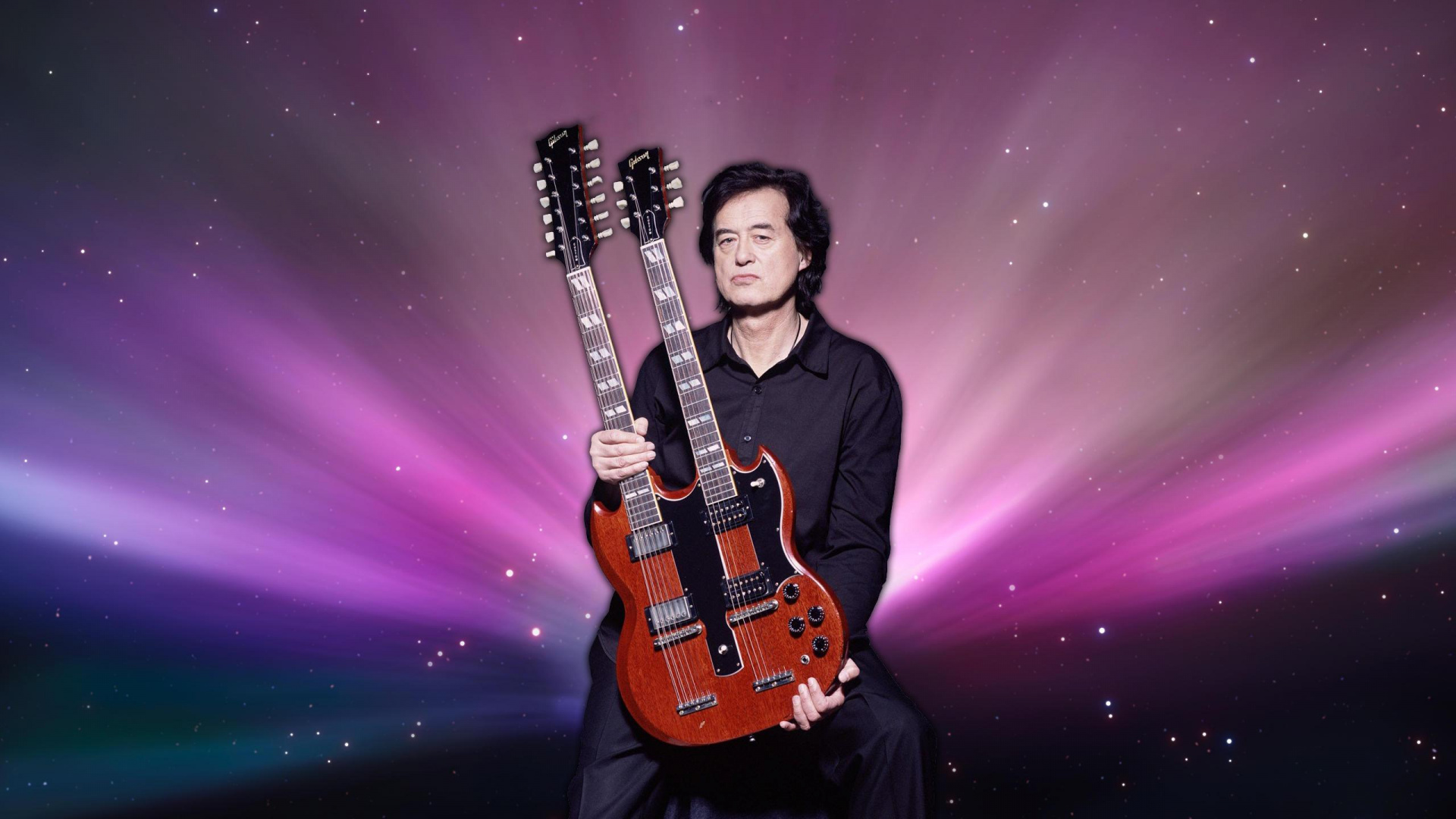 Обои Джимми Пейдж, лед Зеппелин, гитара, музыкант, гитарист в разрешении 1920x1080