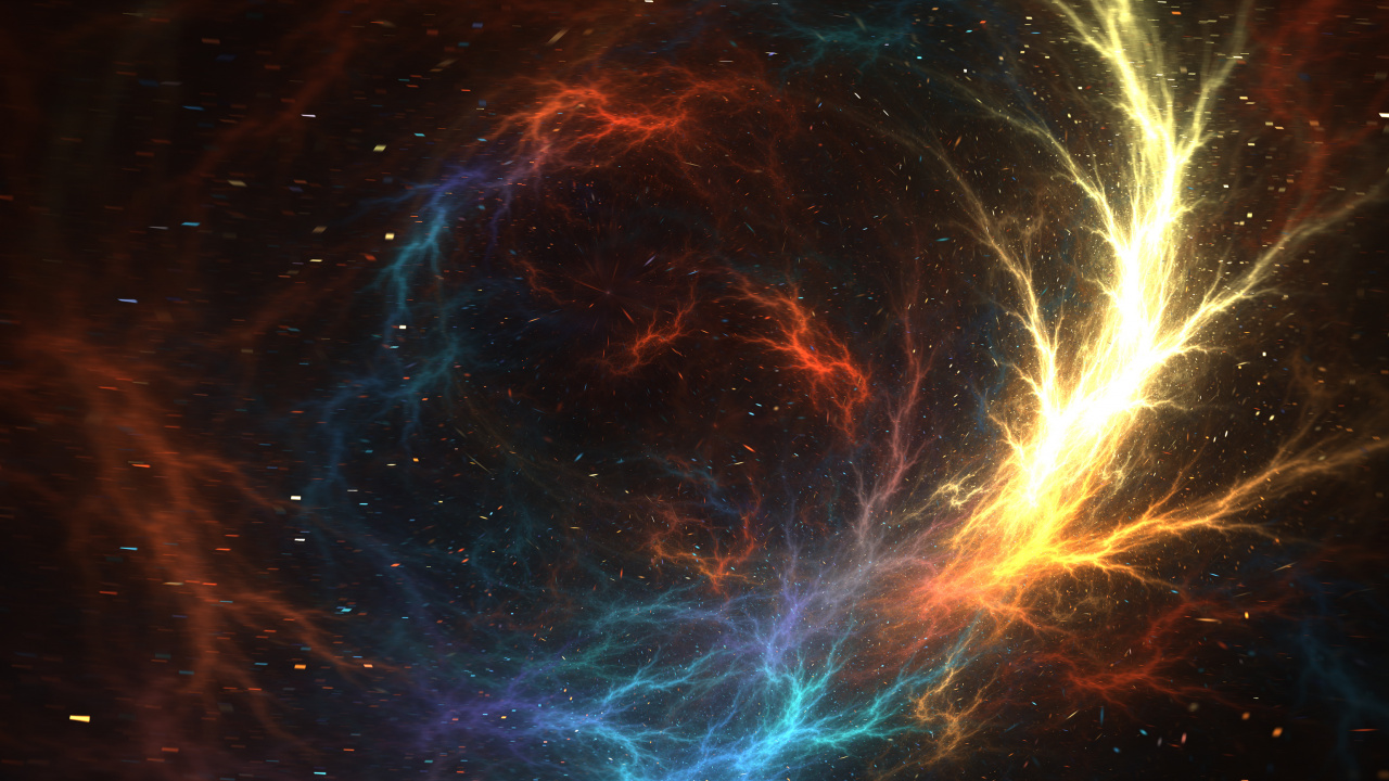 Обои природа, фрактальное искусство, туманность, фрактал, цифровое искусство в разрешении 1280x720