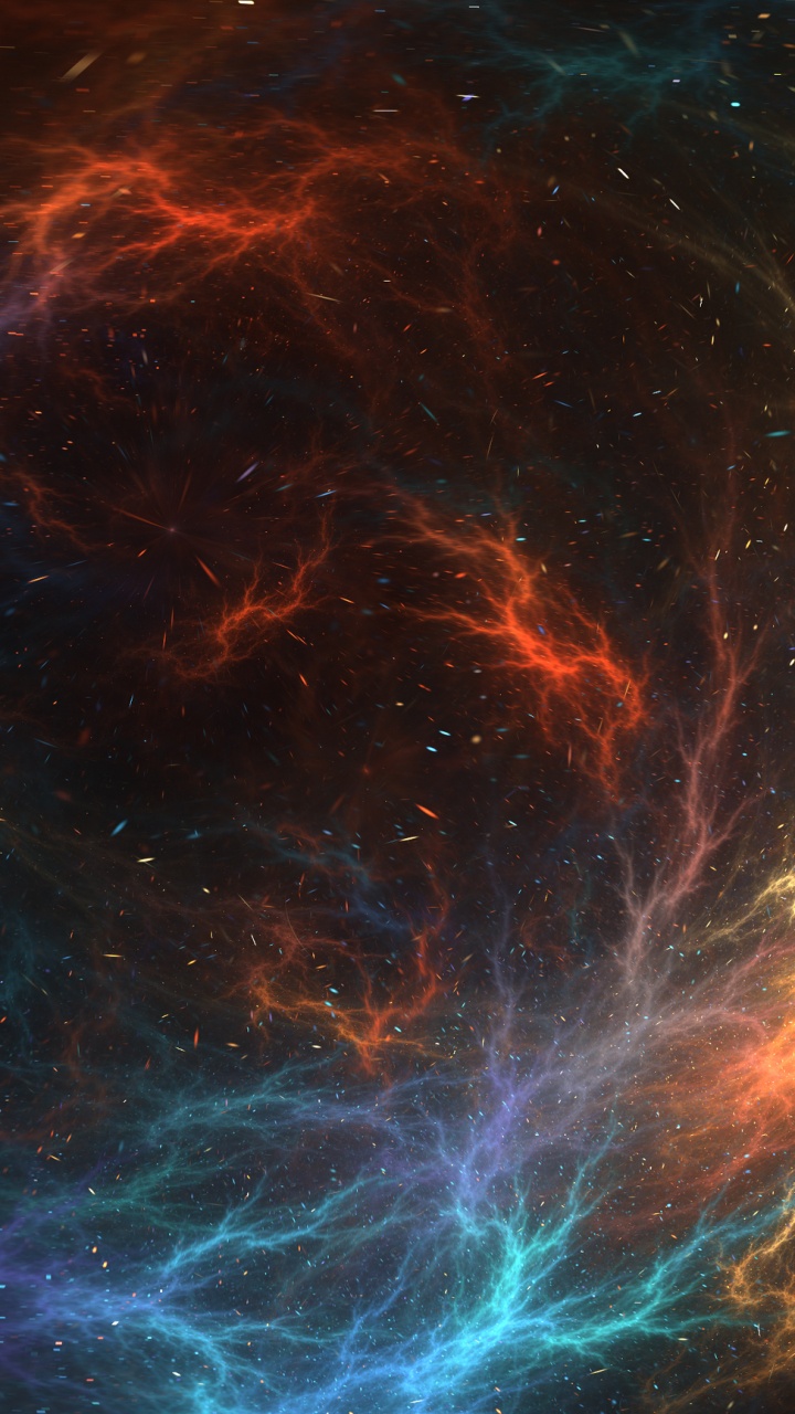 Обои природа, фрактальное искусство, туманность, фрактал, цифровое искусство в разрешении 720x1280