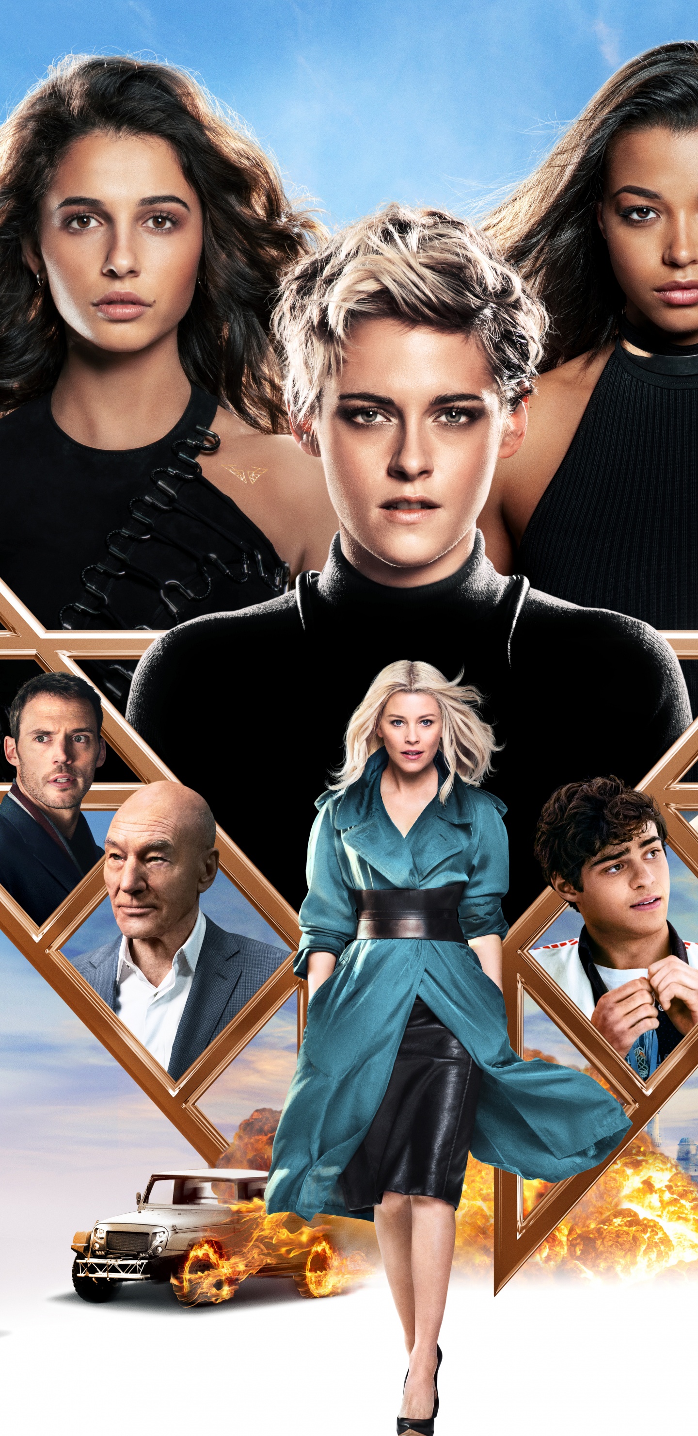 Обои небо, Кристен Стюарт, забава, иллюстрация, обложка альбома в разрешении 1440x2960