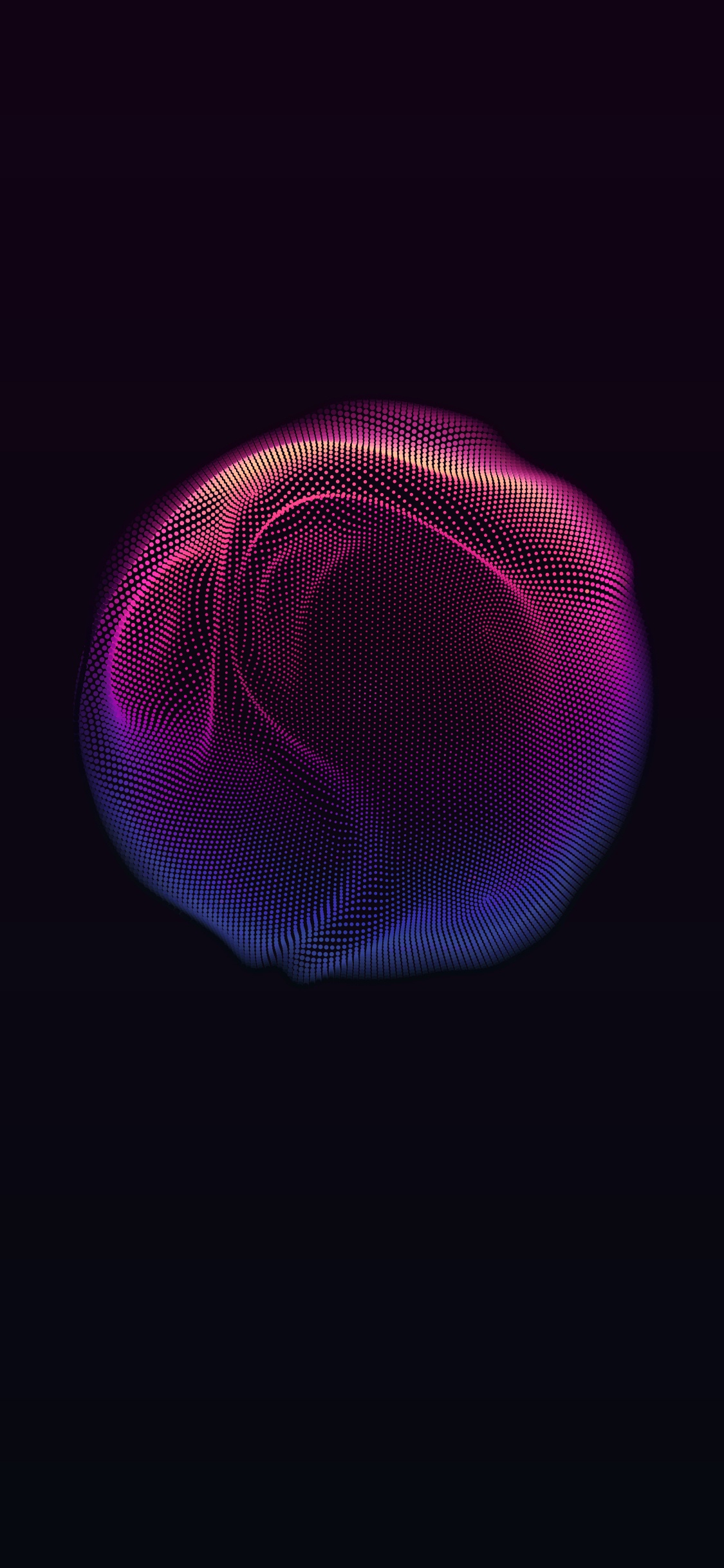 Обои темнота, фрактальное искусство, арт, неделя, фрактал в разрешении 1125x2436