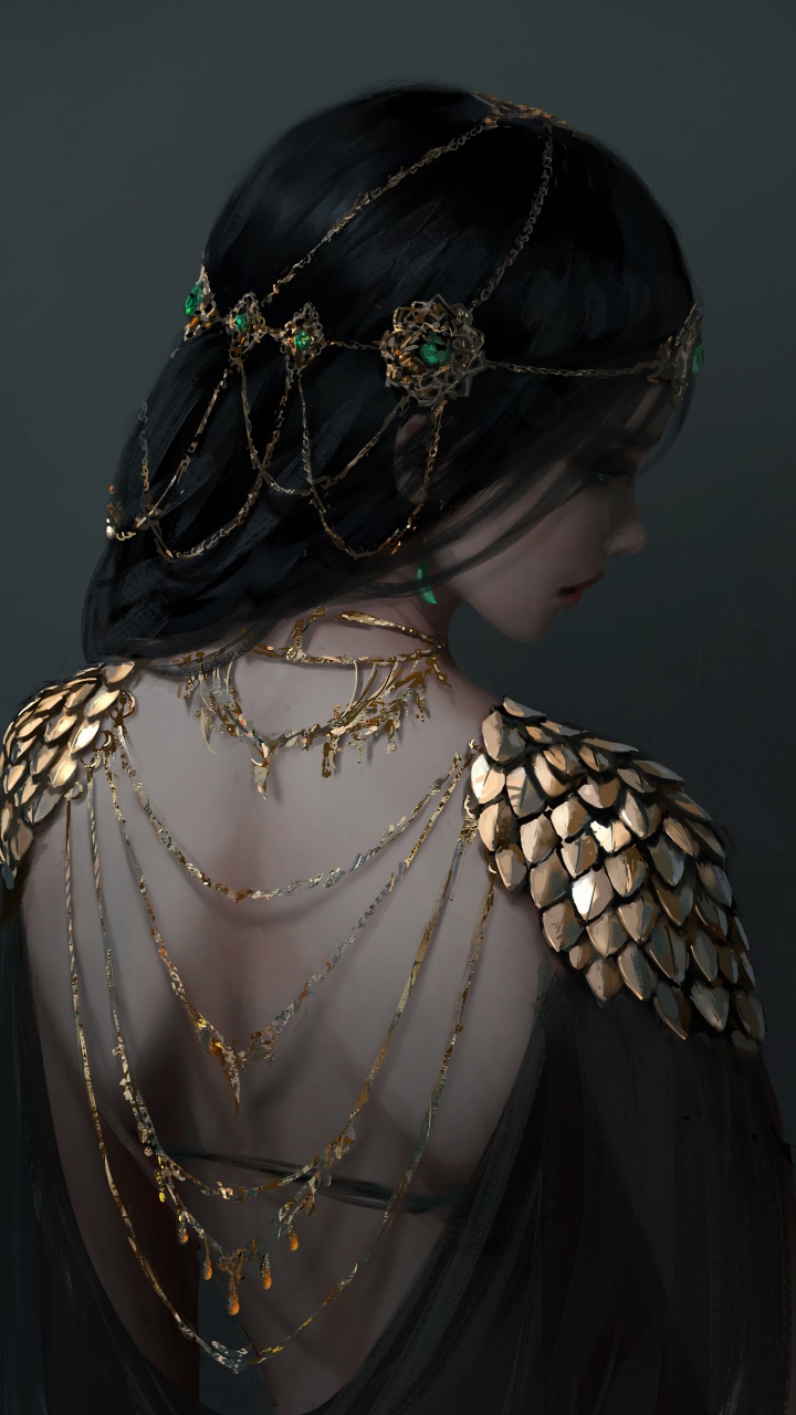 Обои волосы, красота, плечо, прическа, фэшн в разрешении 720x1280