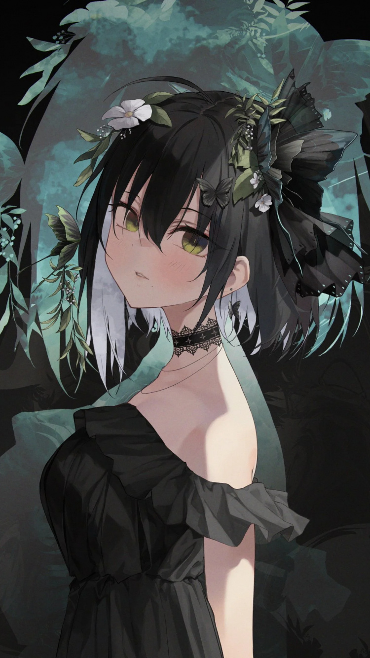 Обои аниме, аниме арт, иллюстрация, рукав, графика в разрешении 750x1334