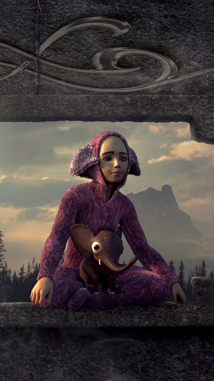 Обои Цифровой композитинг, адаптация, иллюстрация, растение, арт в разрешении 720x1280