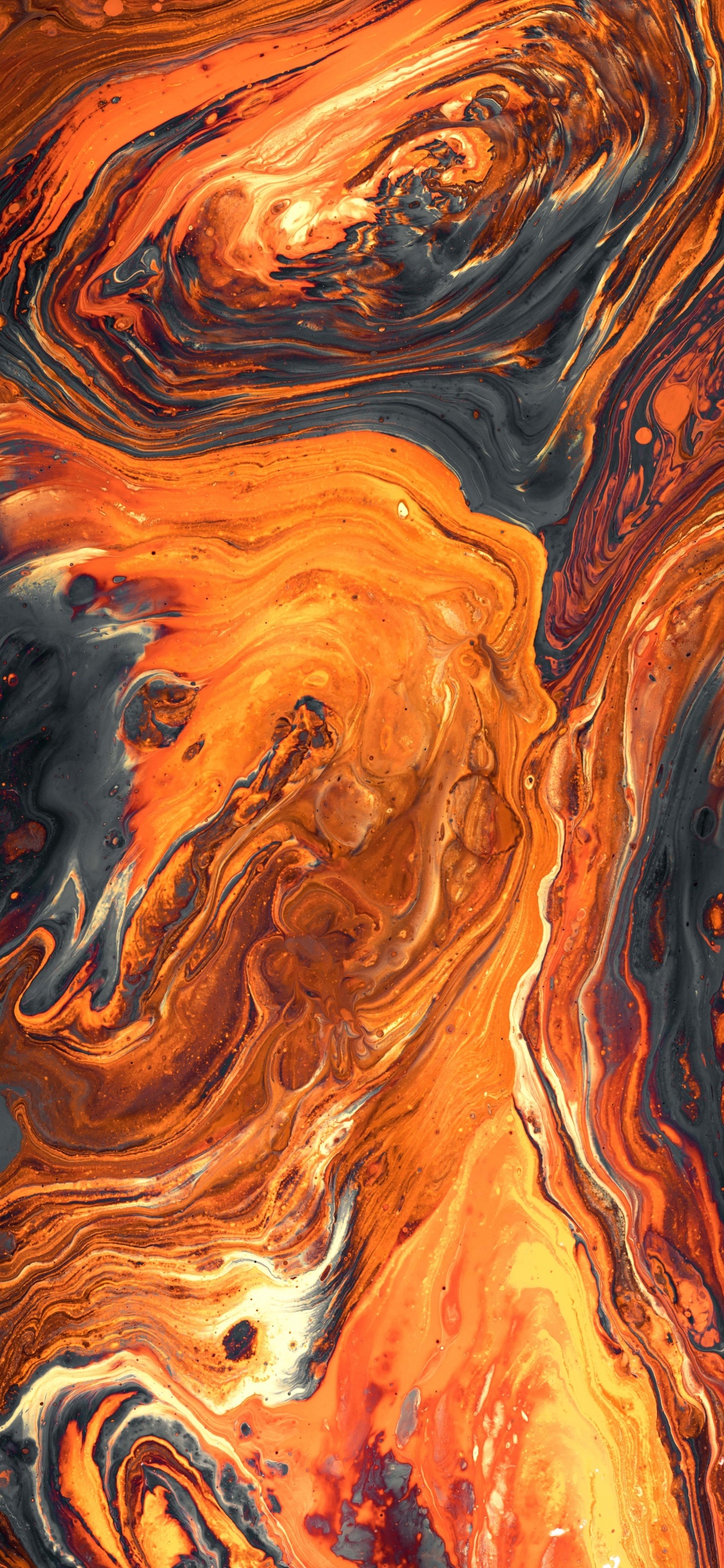 Обои вода, Апельсин, древесина, геология, узор в разрешении 1125x2436