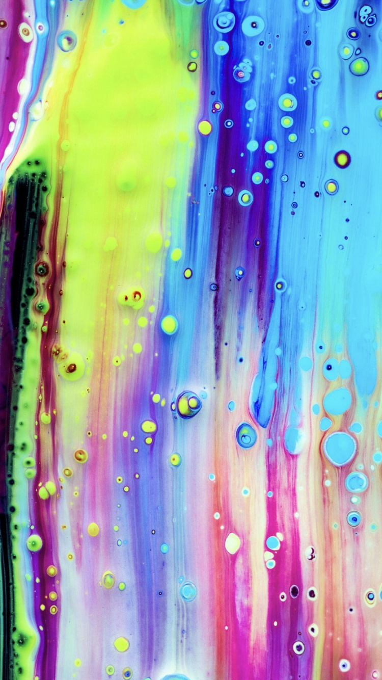 Обои арт, абстрактное искусство, живопись, свет, пурпур в разрешении 750x1334