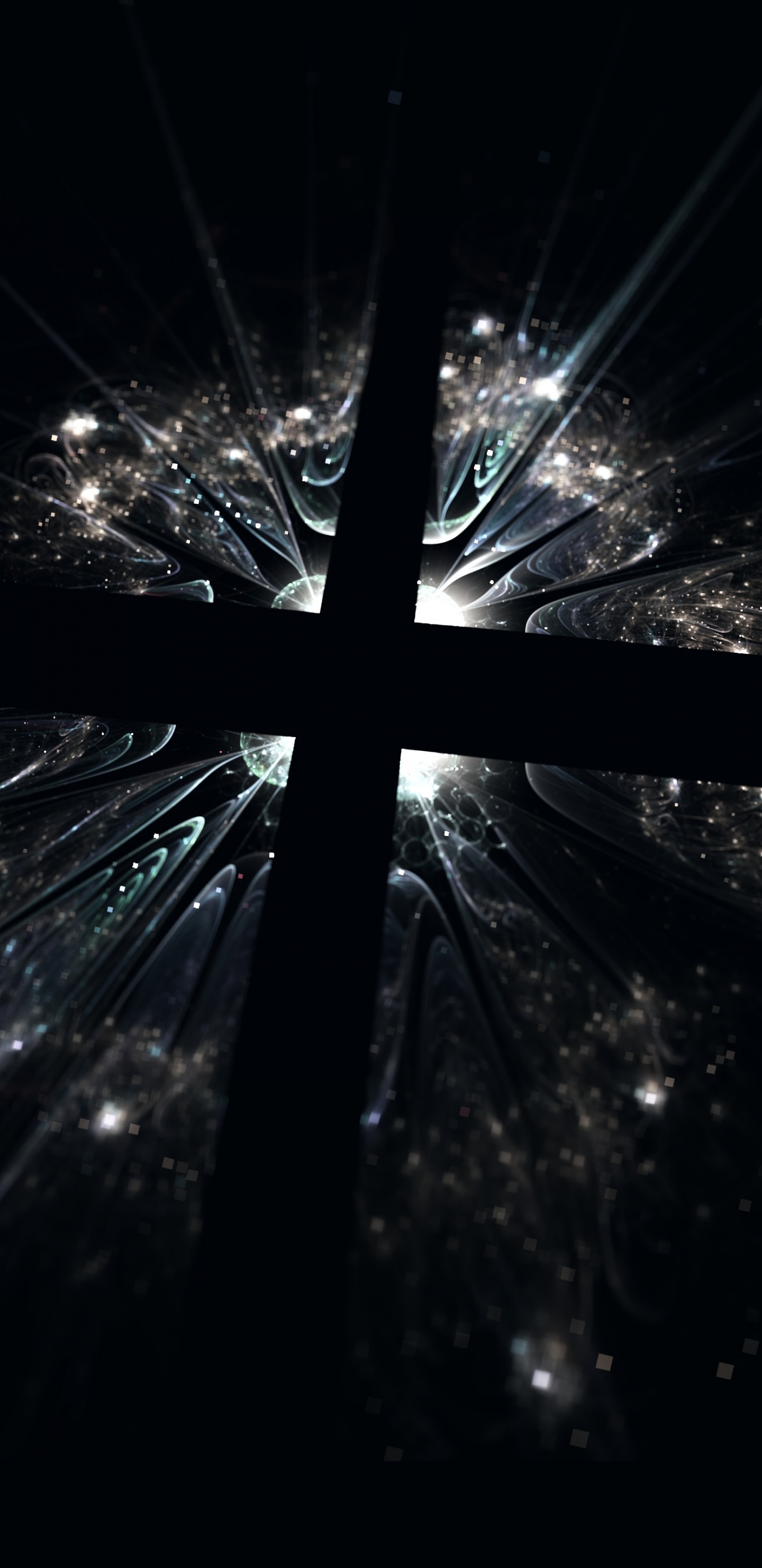 Обои атмосфера земли, темнота, полночь, Радоваться Что Он Воскрес, черный и белый в разрешении 1440x2960