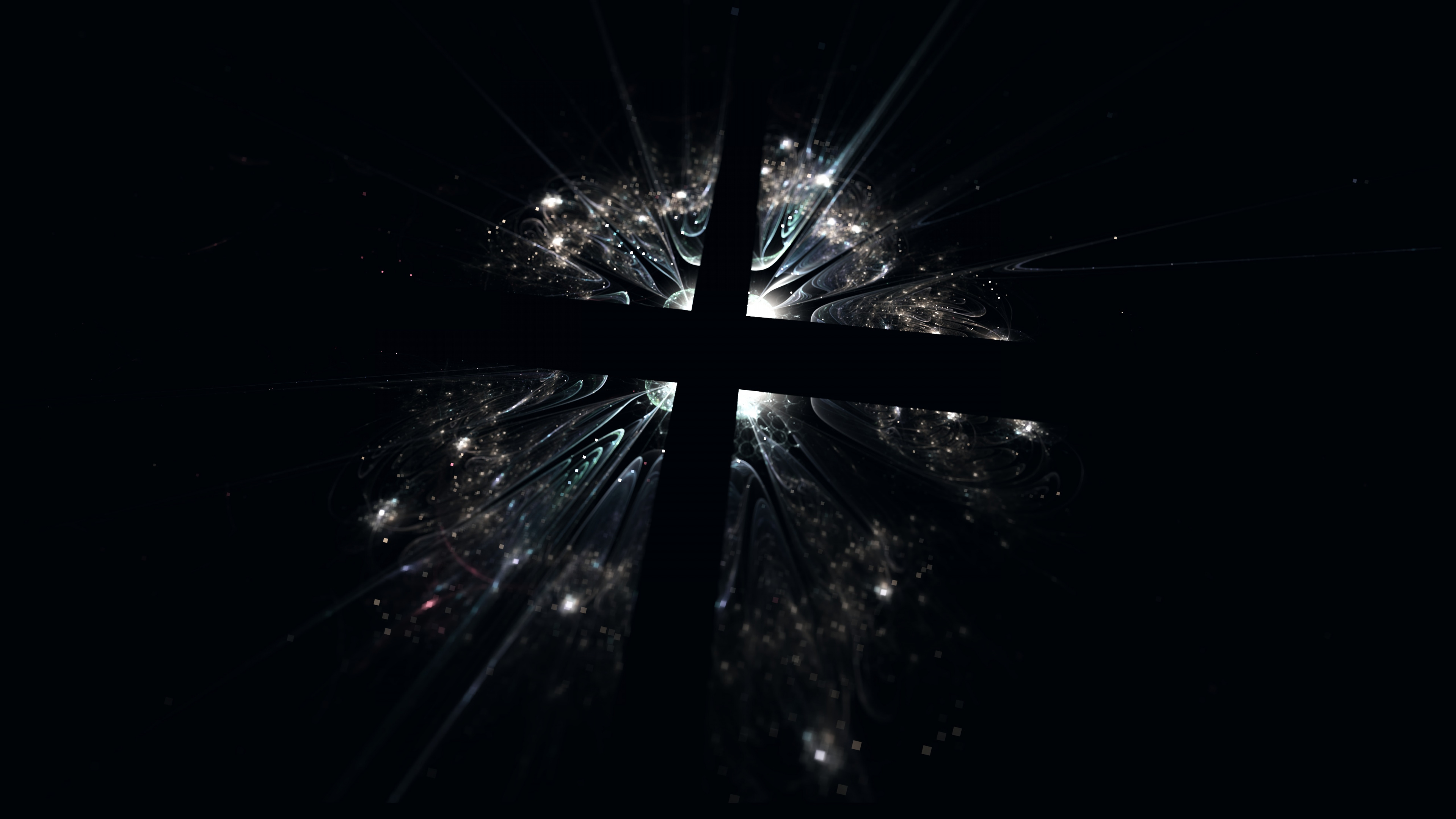 Обои атмосфера земли, темнота, полночь, Радоваться Что Он Воскрес, черный и белый в разрешении 3840x2160