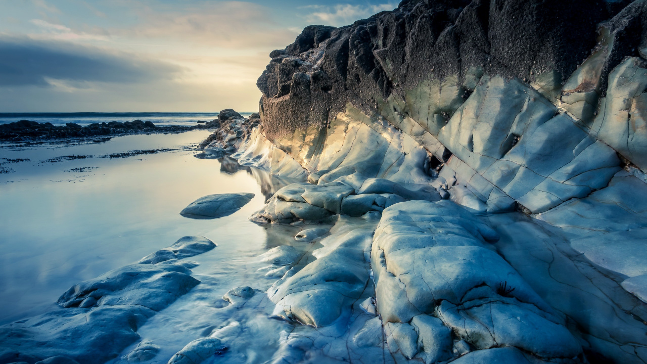 Обои водоем, природа, вода, море, синий в разрешении 1280x720