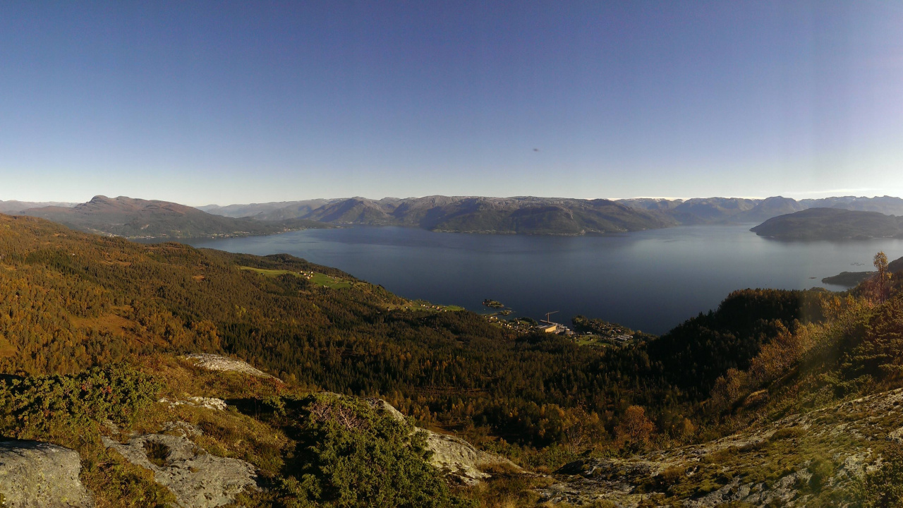 Обои нагорье, гора, дикая местность, холм, Упал в разрешении 1280x720