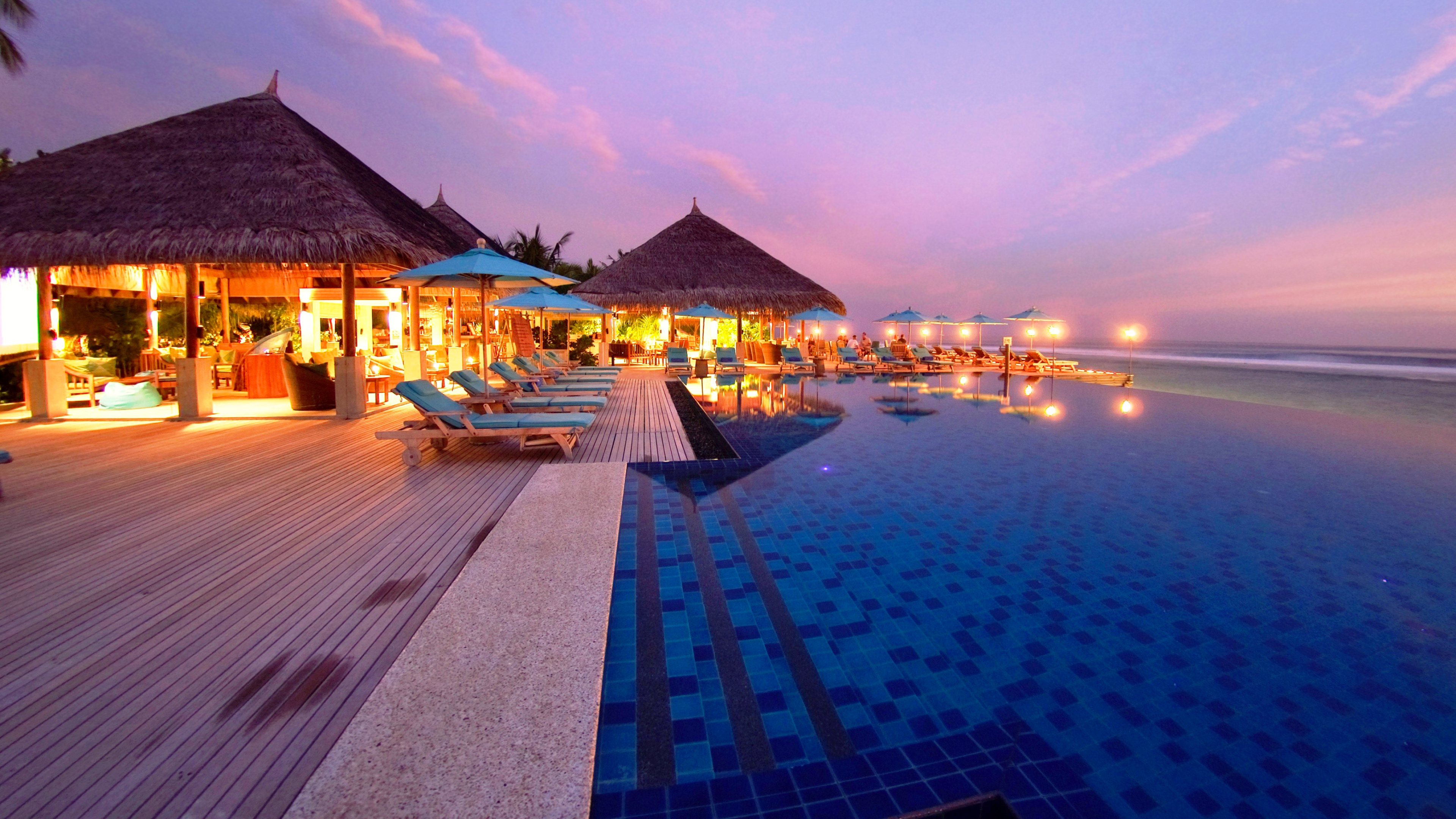 Обои прибежище, путешествие, отпуск, вечер, имущество в разрешении 3840x2160