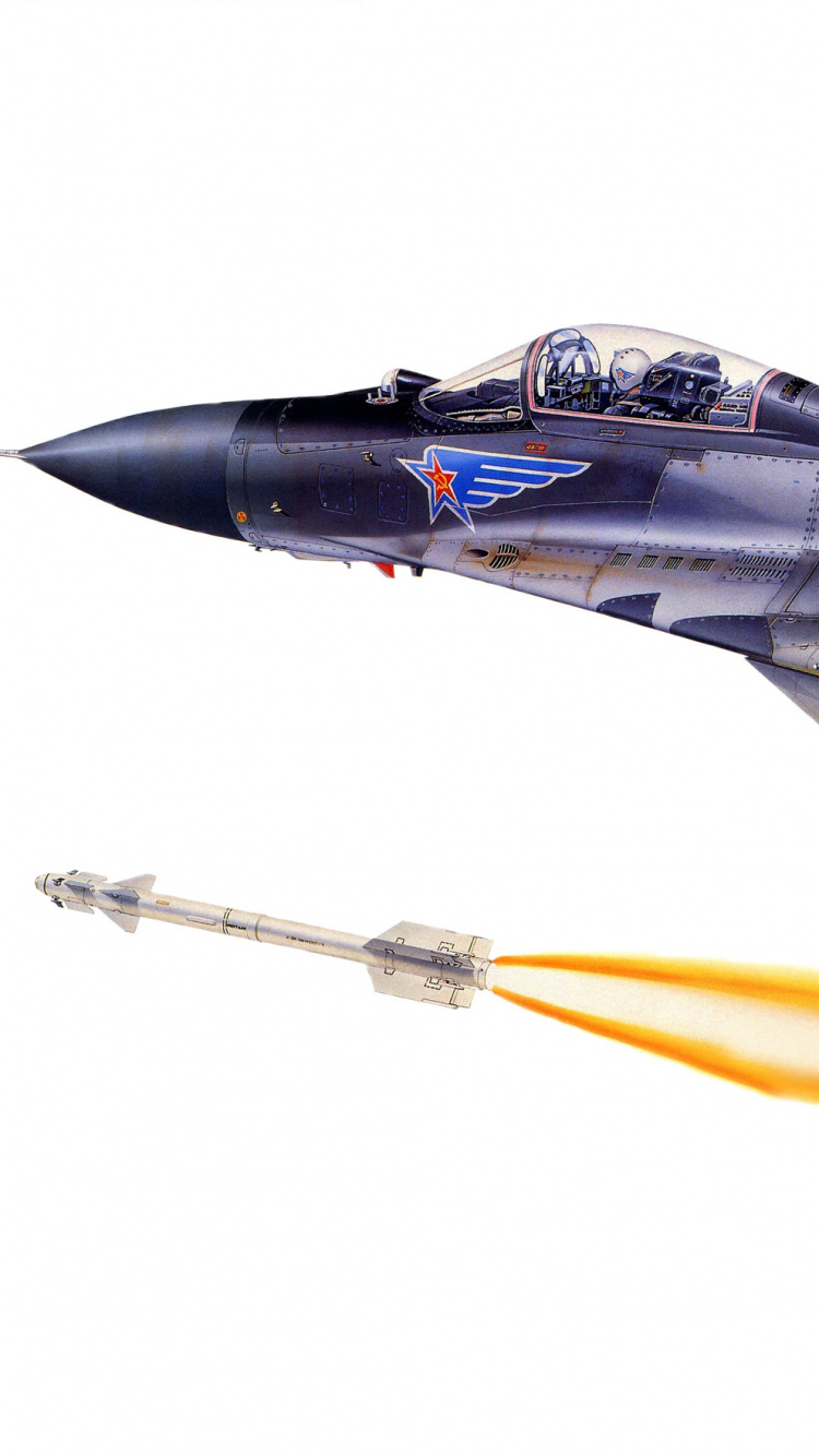 Обои самолеты, военный самолет, самолет, воздушные силы, истребительная авиация в разрешении 750x1334