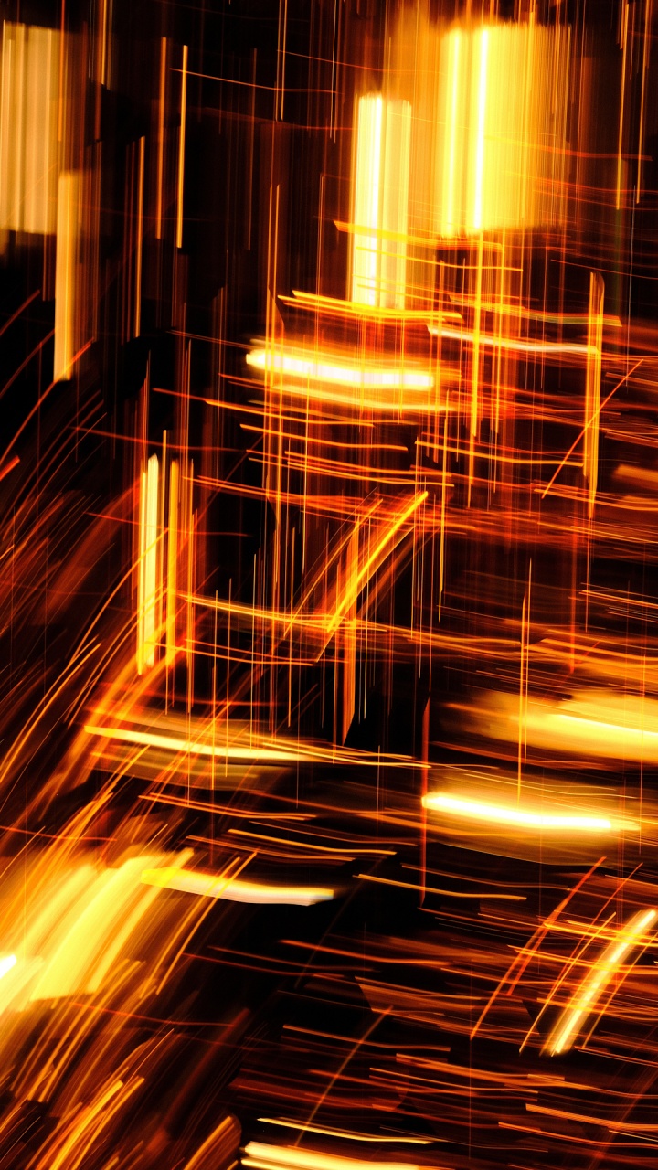 Обои отражение, математика, геометрия, свет, Янтарь в разрешении 720x1280