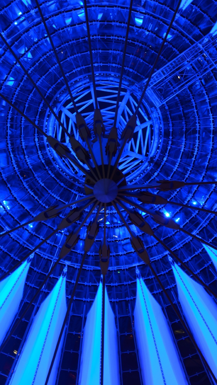 Обои синий, электрик, синий кобальт, симметрия, узор в разрешении 720x1280