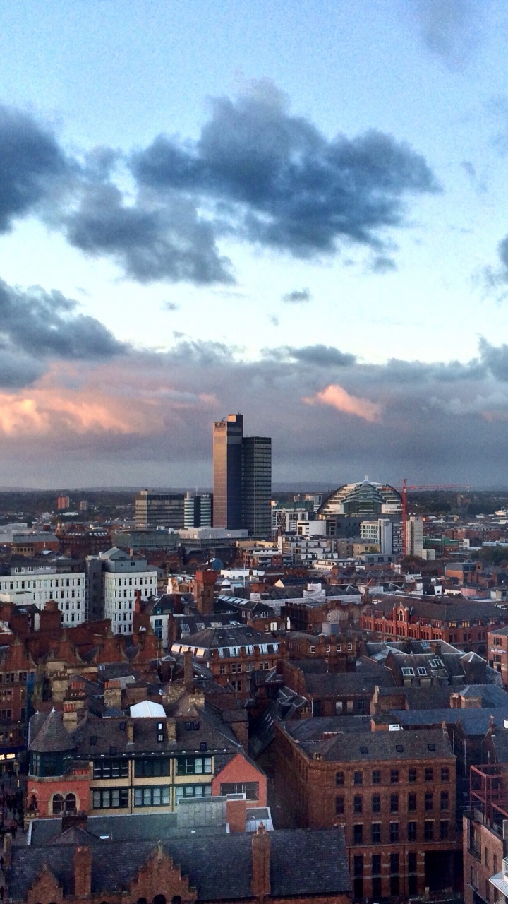 Обои городской район, город, городской пейзаж, облако, линия горизонта в разрешении 720x1280