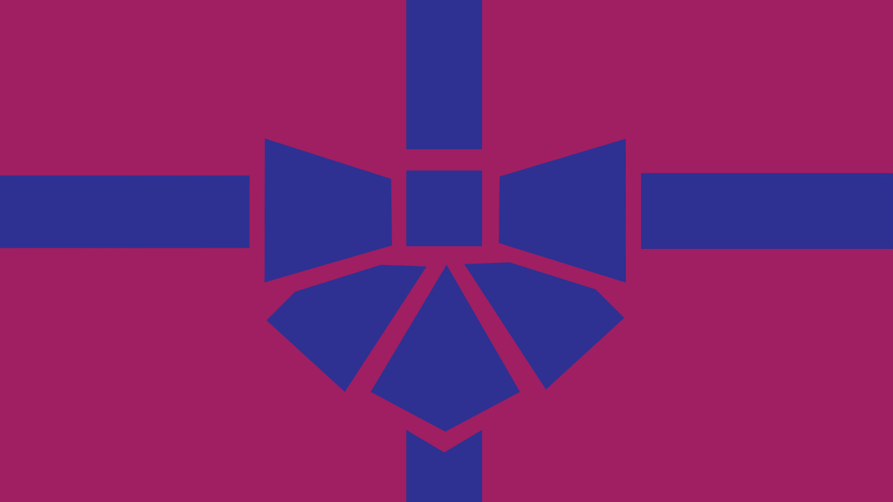 Обои симметрия, графический дизайн, крест, синий, красный цвет в разрешении 1280x720