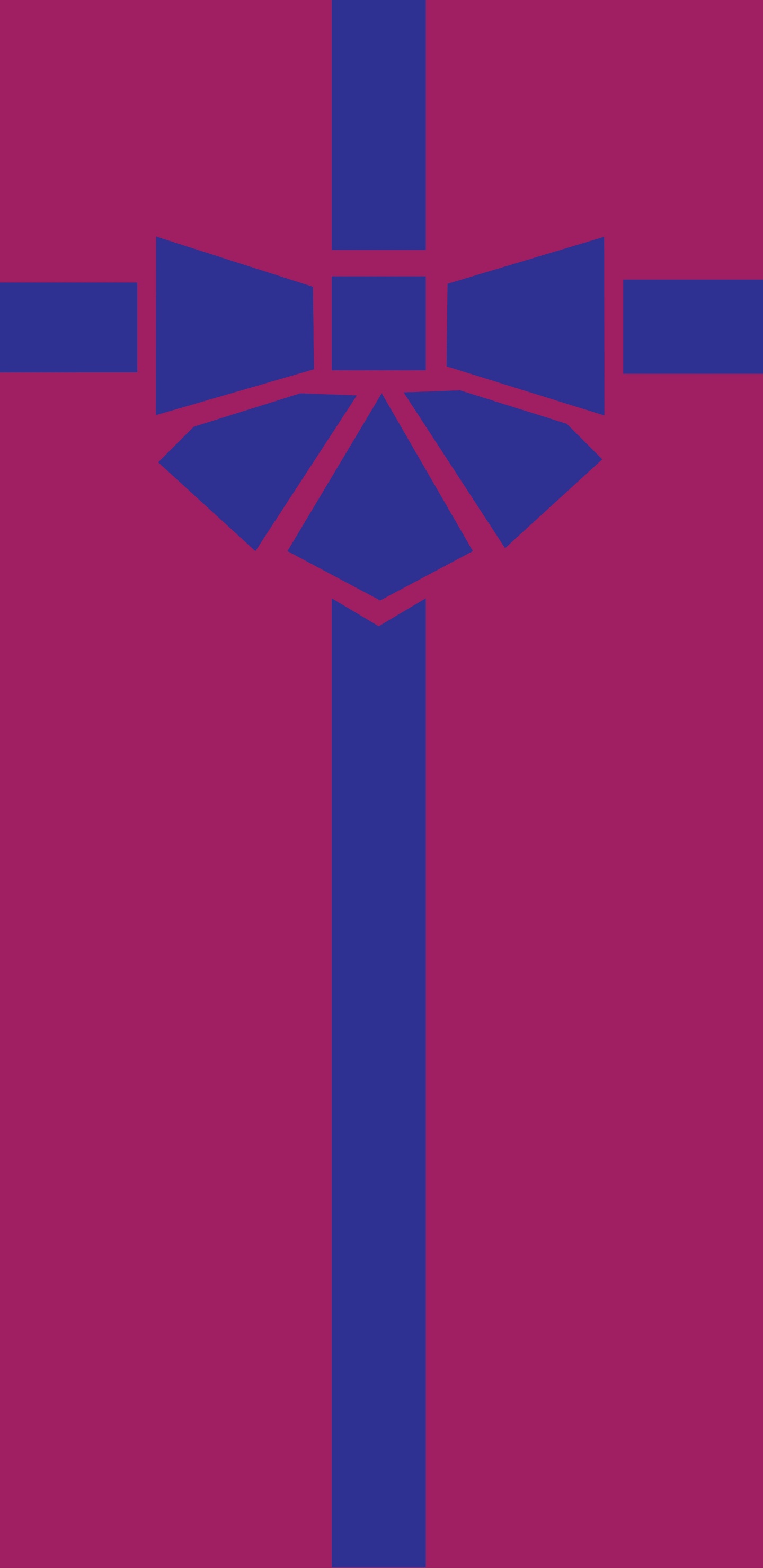 Обои симметрия, графический дизайн, крест, синий, красный цвет в разрешении 1440x2960