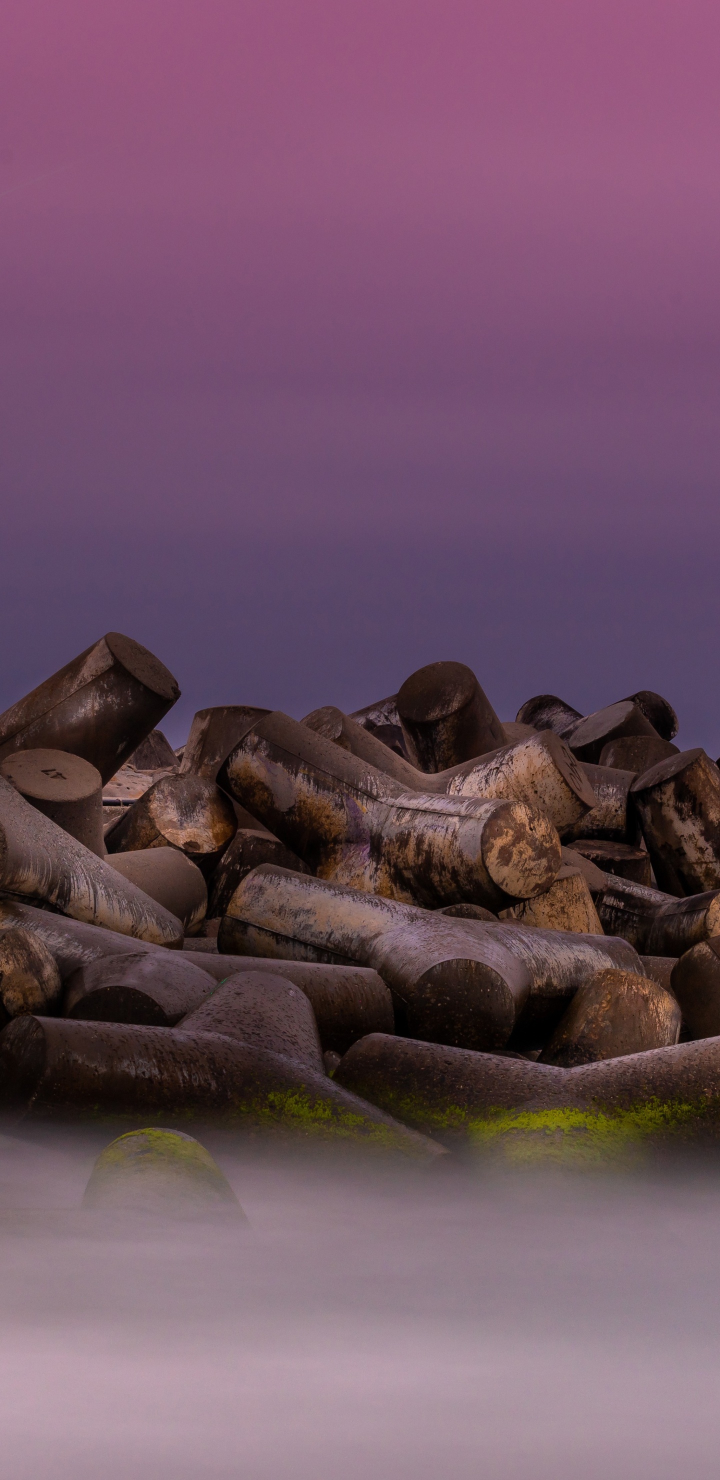 Обои Маяк, вода, вышка, древесина, Сигнальная башня в разрешении 1440x2960