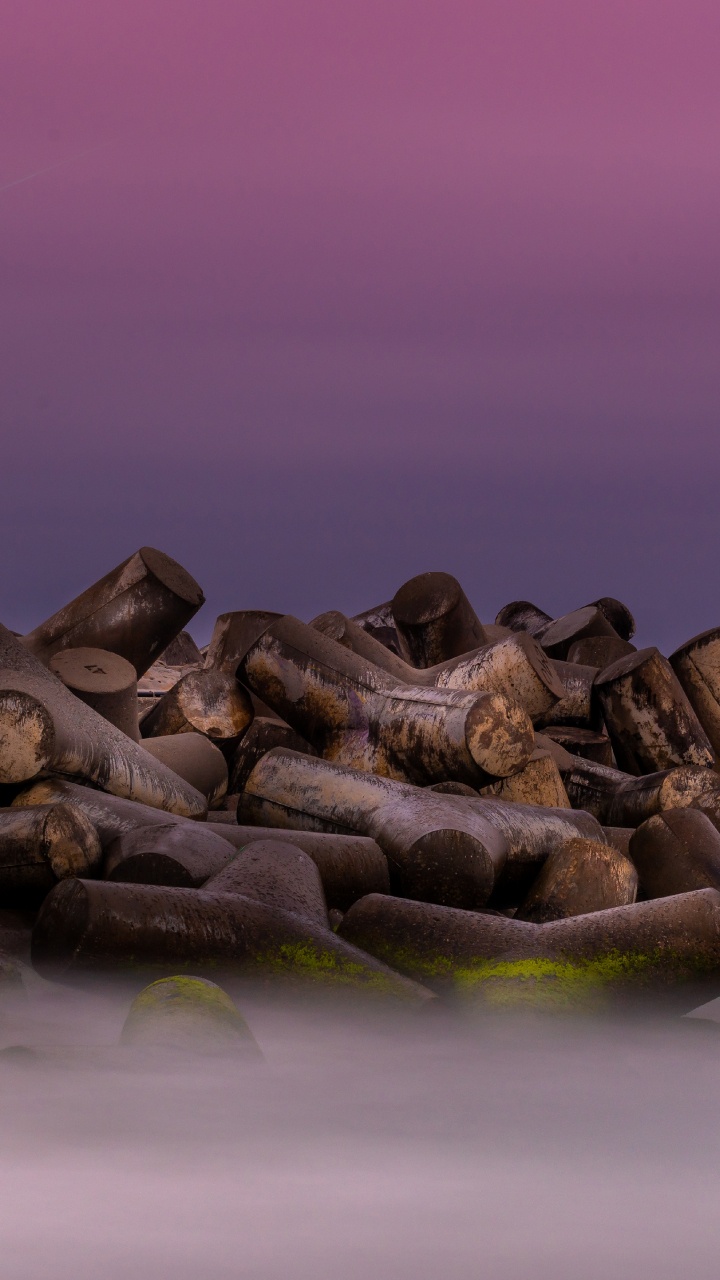 Обои Маяк, вода, вышка, древесина, Сигнальная башня в разрешении 720x1280