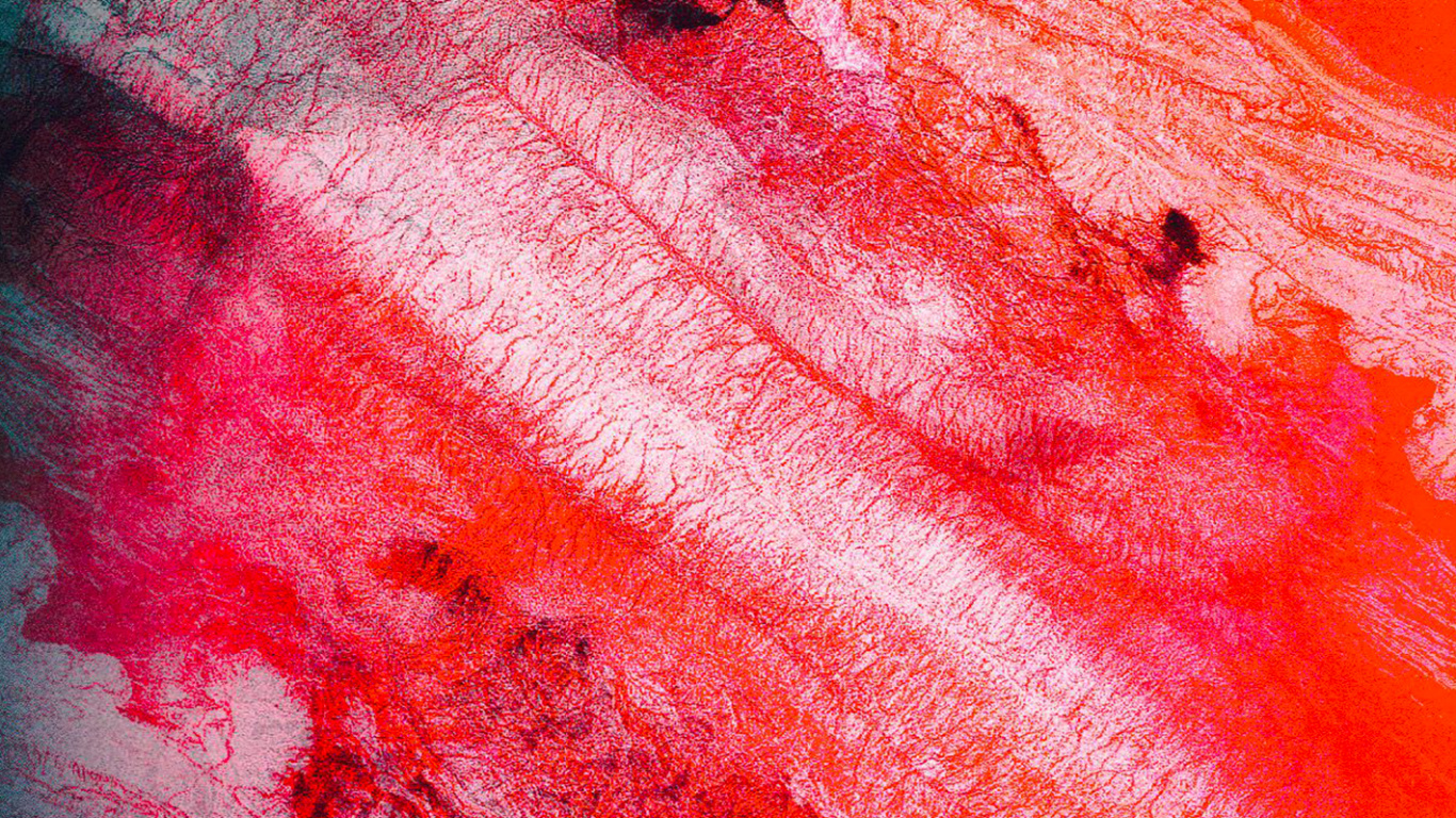 Обои ios, iOS 13, магазин приложений, красочность, красный цвет в разрешении 1366x768