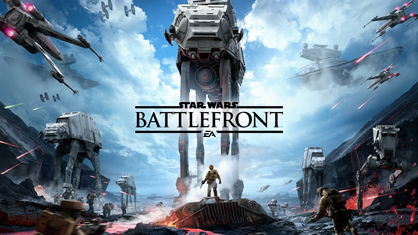 Обои Звездные войны Battlefront, звездные войны, компьютерная игра, игры, меха в разрешении 1366x768