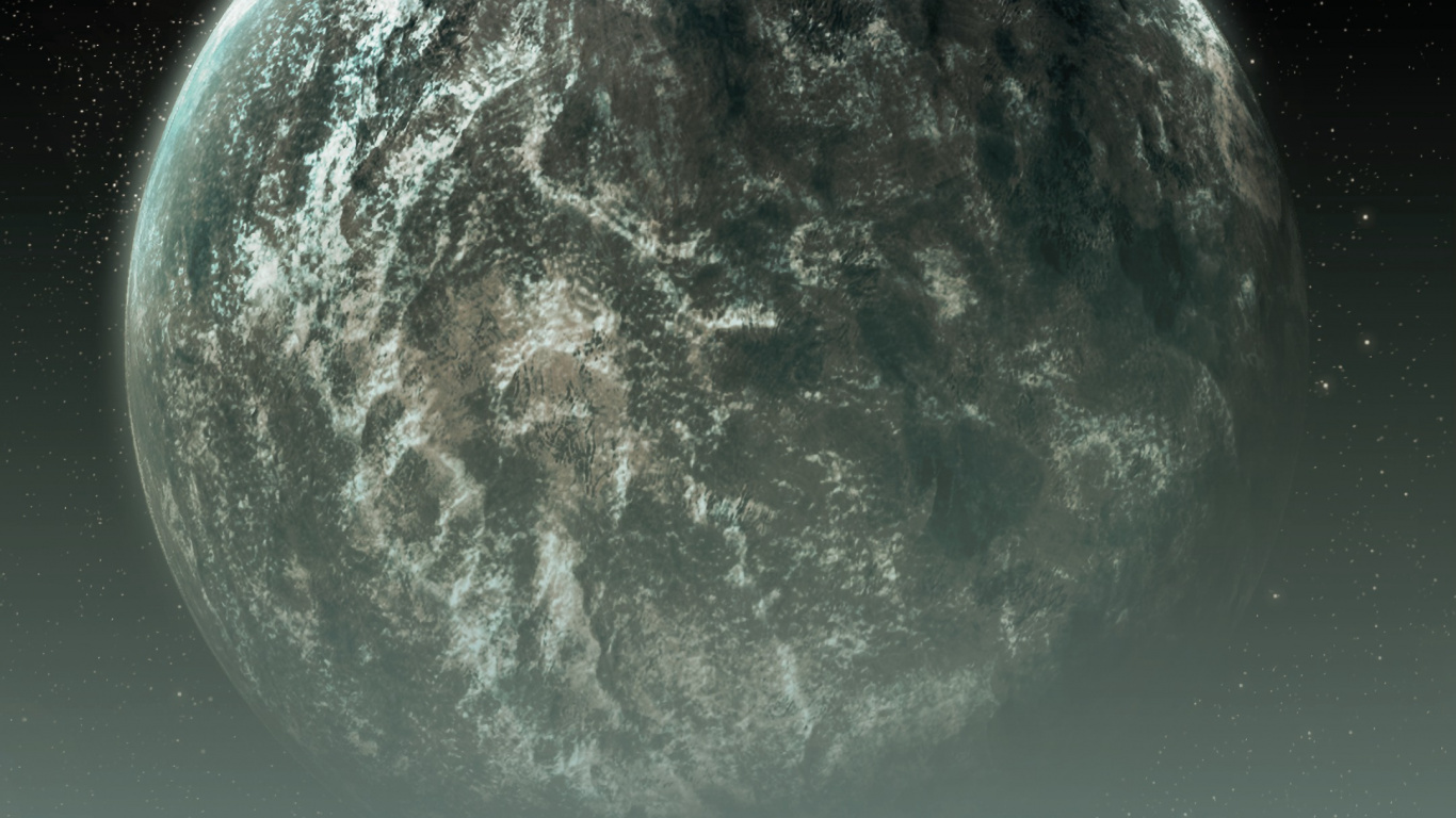 Обои планета, арт, Вселенная, астрономический объект, природа в разрешении 1366x768