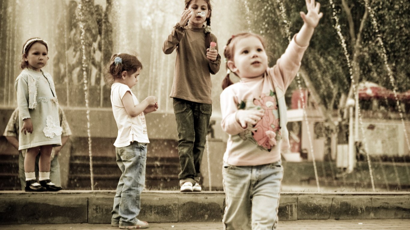 Обои люди, ребенок, забава, английский язык, отдых в разрешении 1366x768