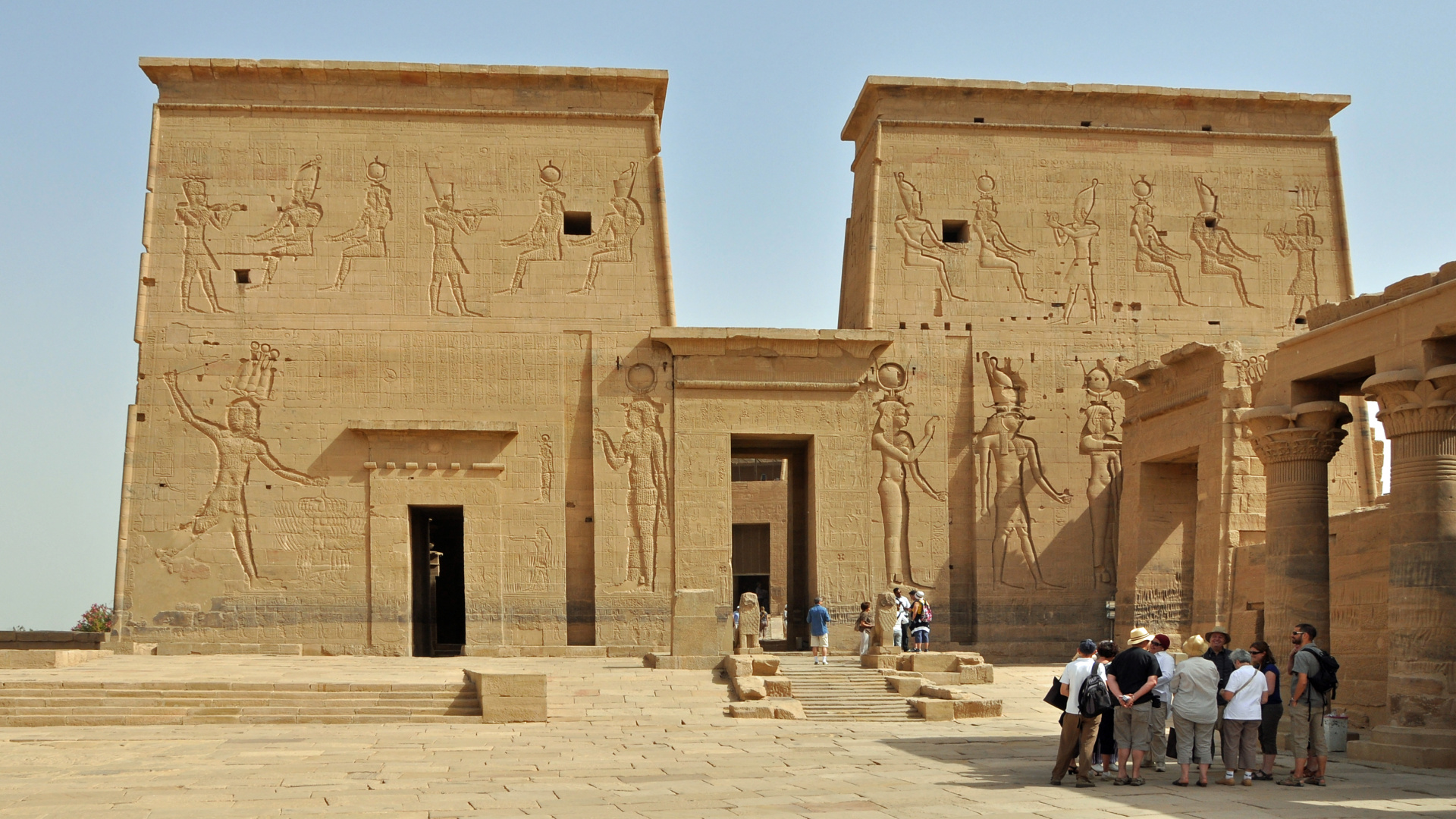 Обои Нил, Луксор, историческое место, древняя история, египетский храм в разрешении 1920x1080