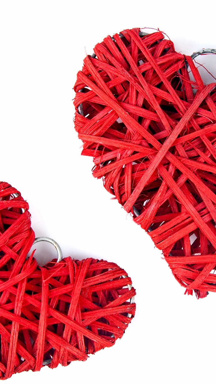 Обои сердце, красный цвет, любовь, датировка в разрешении 720x1280