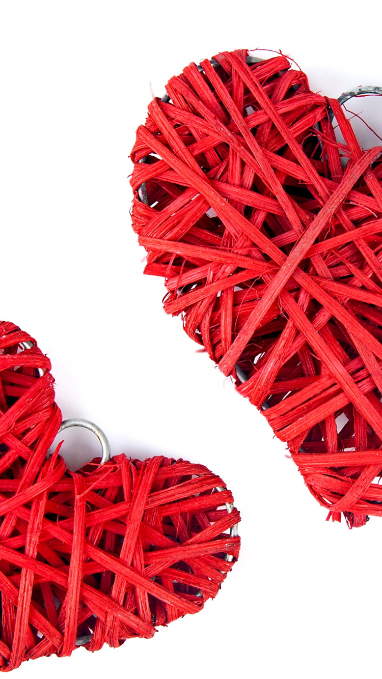 Обои сердце, красный цвет, любовь, датировка в разрешении 750x1334