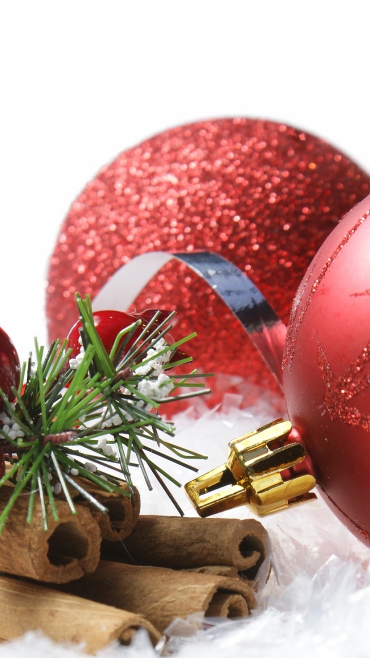 Обои Рождественский день, рождественский орнамент, Рождественские украшения, Рождество, Новый год в разрешении 720x1280