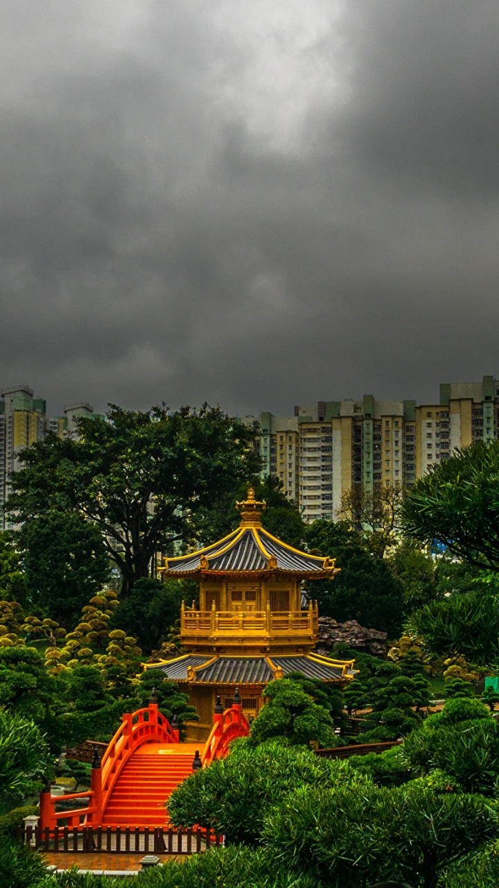 Обои Гонконг, парк, природа, облако, ориентир в разрешении 720x1280
